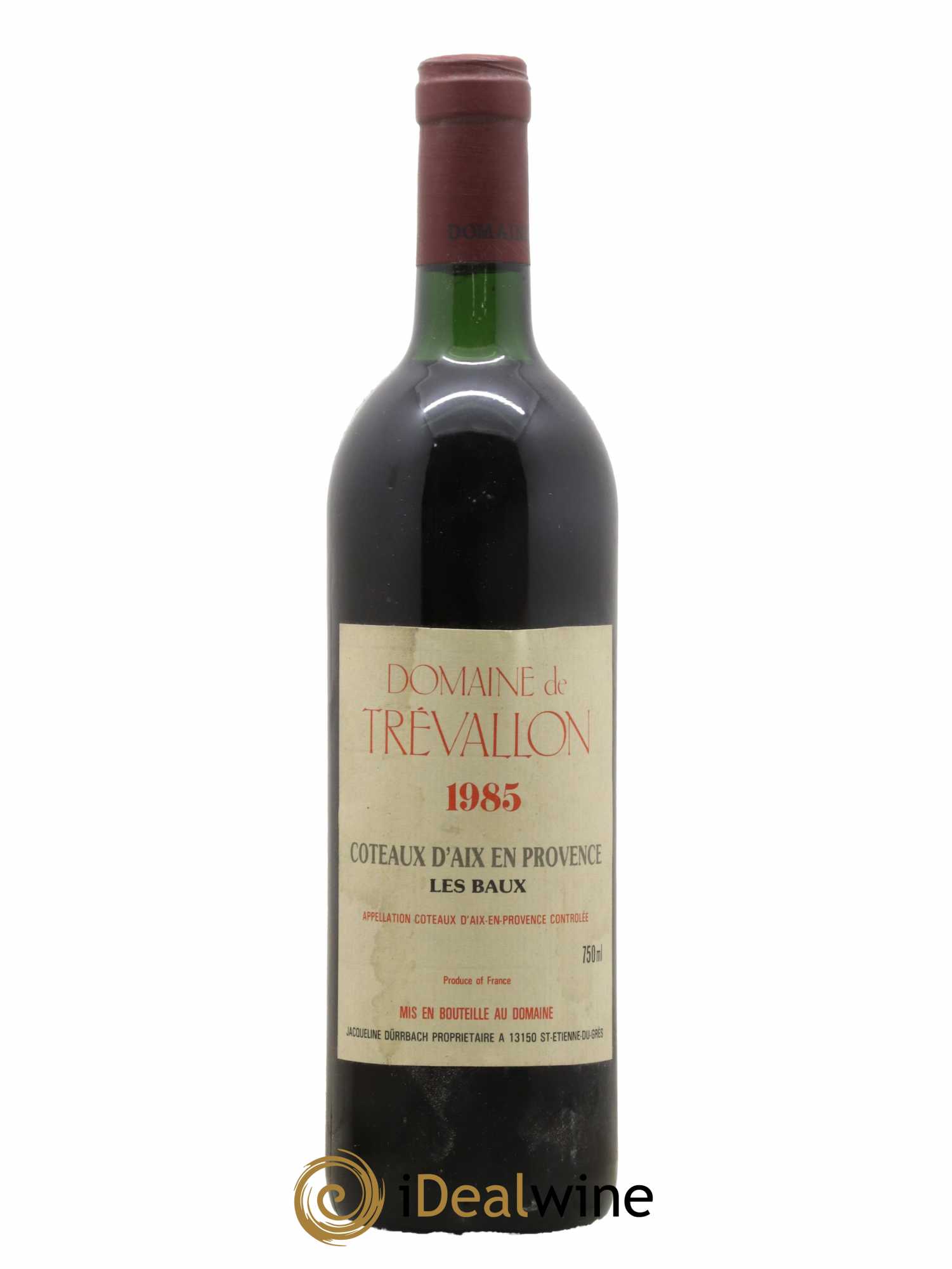 Coteaux d'Aix-en-Provence Trévallon (Domaine de) Eloi Dürrbach Les Baux 1985 - Lot de 1 bouteille - 0