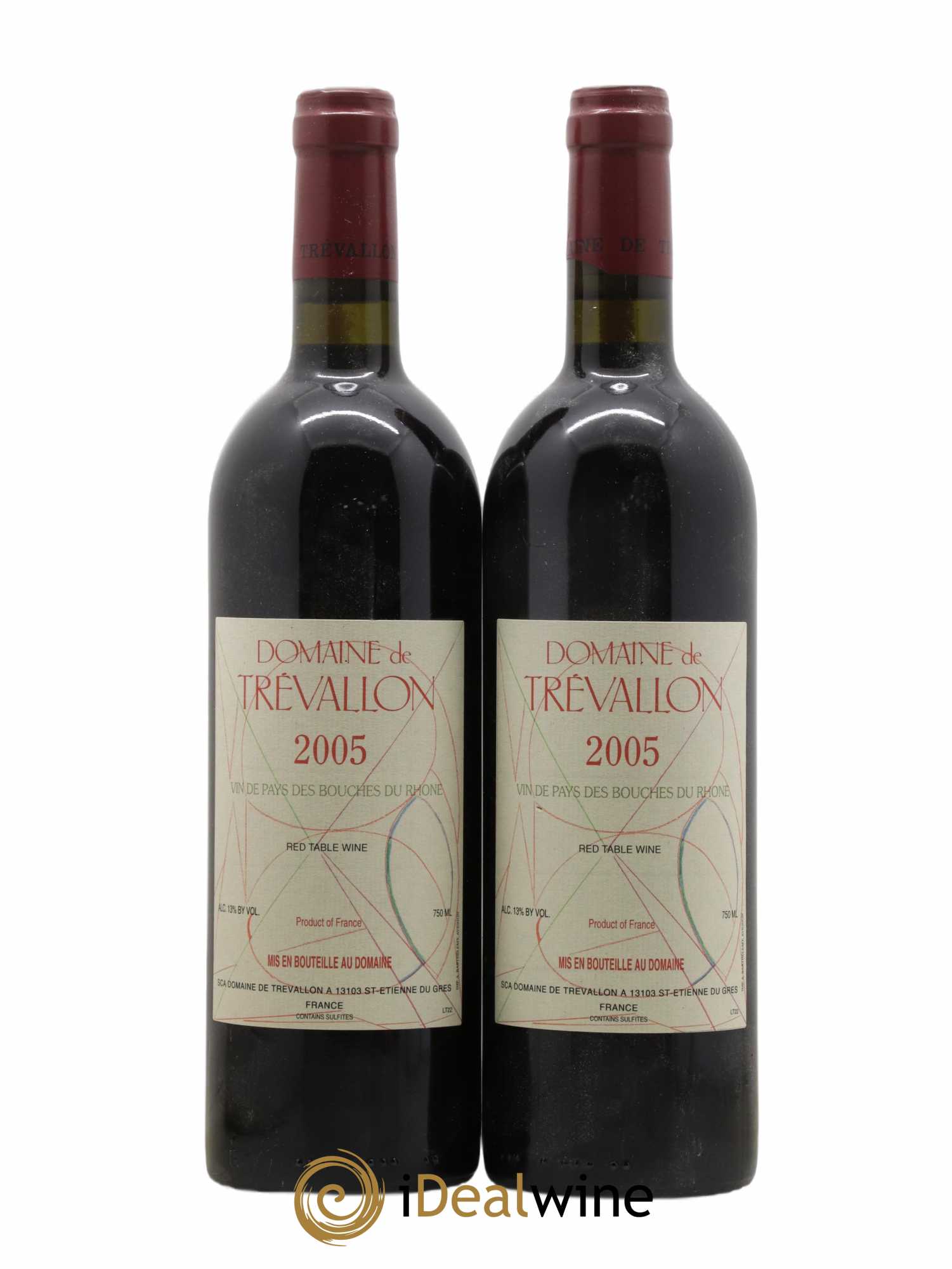 Coteaux d'Aix-en-Provence Trévallon (Domaine de) Eloi Dürrbach 2005 - Lot de 2 bouteilles - 0