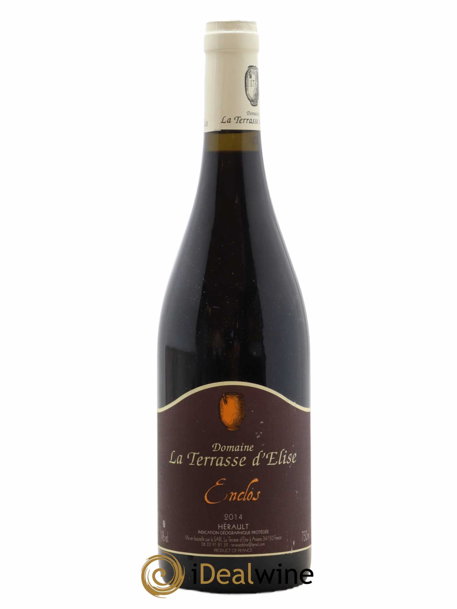 Pays d'Hérault L'Enclos Terrasse d'Elise (Domaine de la) 2014 - Lot de 1 bouteille - 0