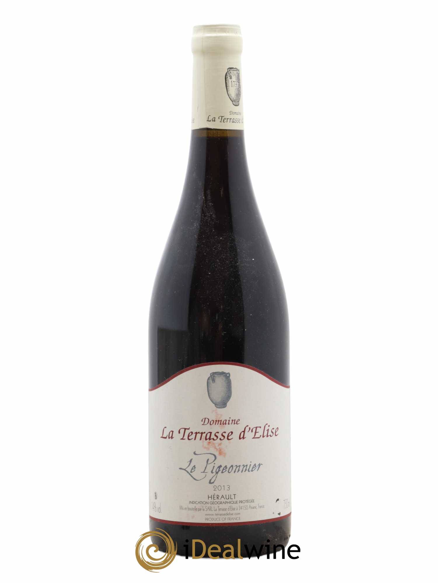 Pays d'Hérault Le Pigeonnier Terrasse d'Elise (Domaine de la) 2013 - Lot de 1 bouteille - 0