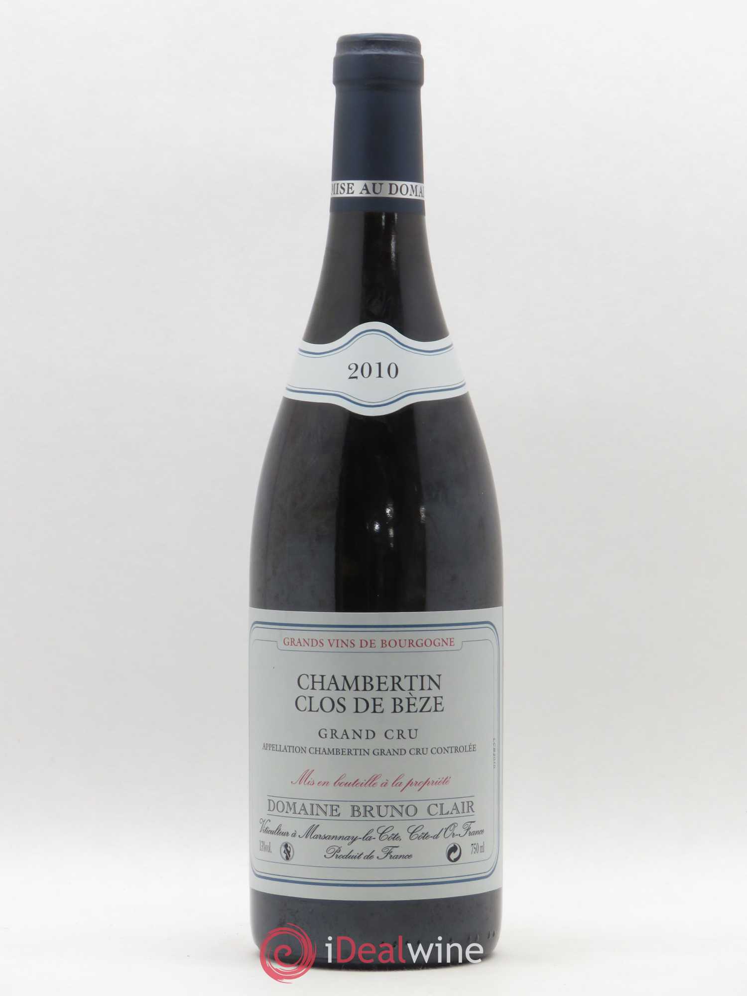 Chambertin Clos de Bèze Grand Cru Bruno Clair (Domaine) 2010 - Lot de 1 bouteille - 0
