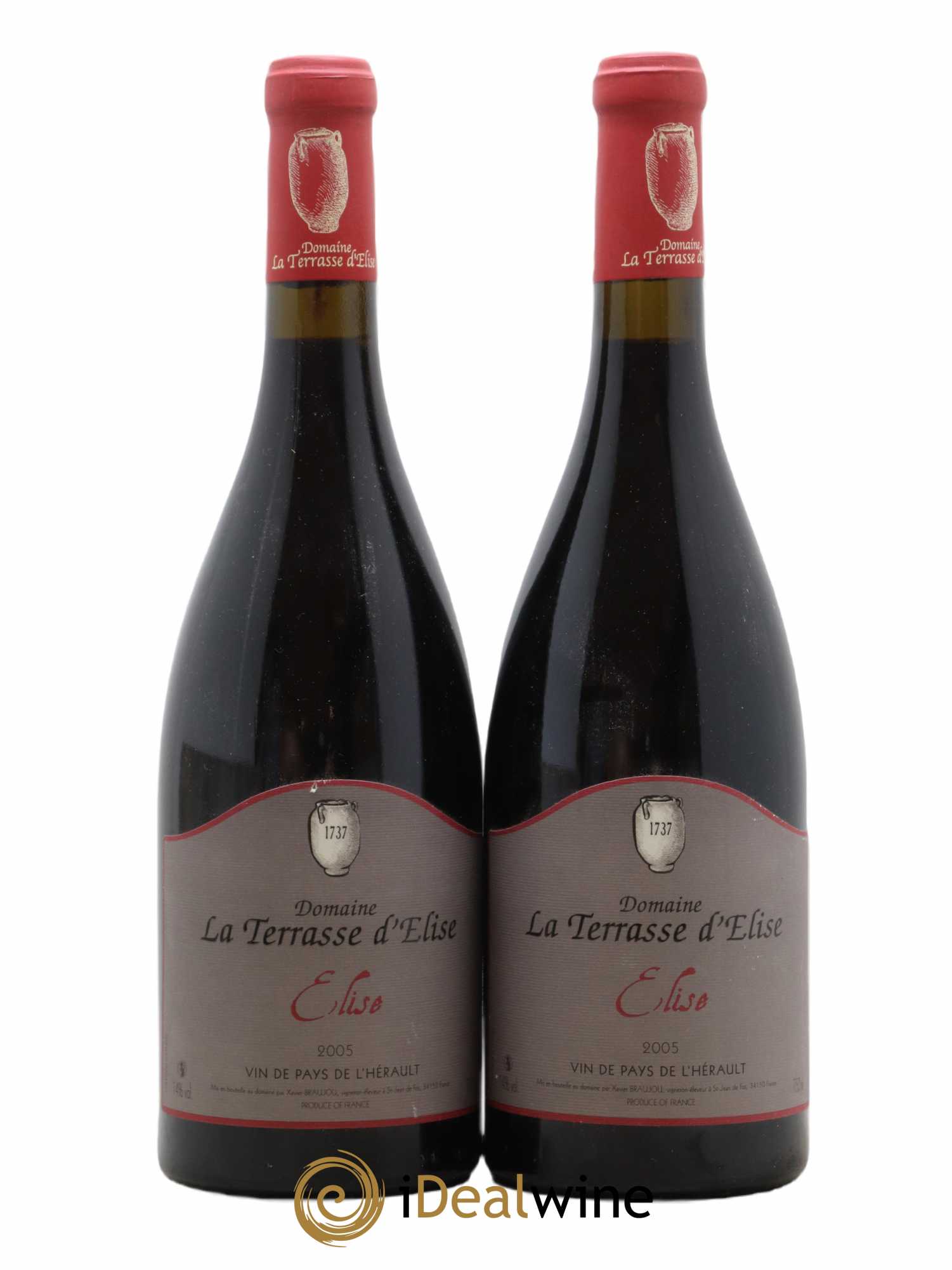 Coteaux du Languedoc Elise Terrasse d'Elise (Domaine de la) 2005 - Lot of 2 bottles - 0