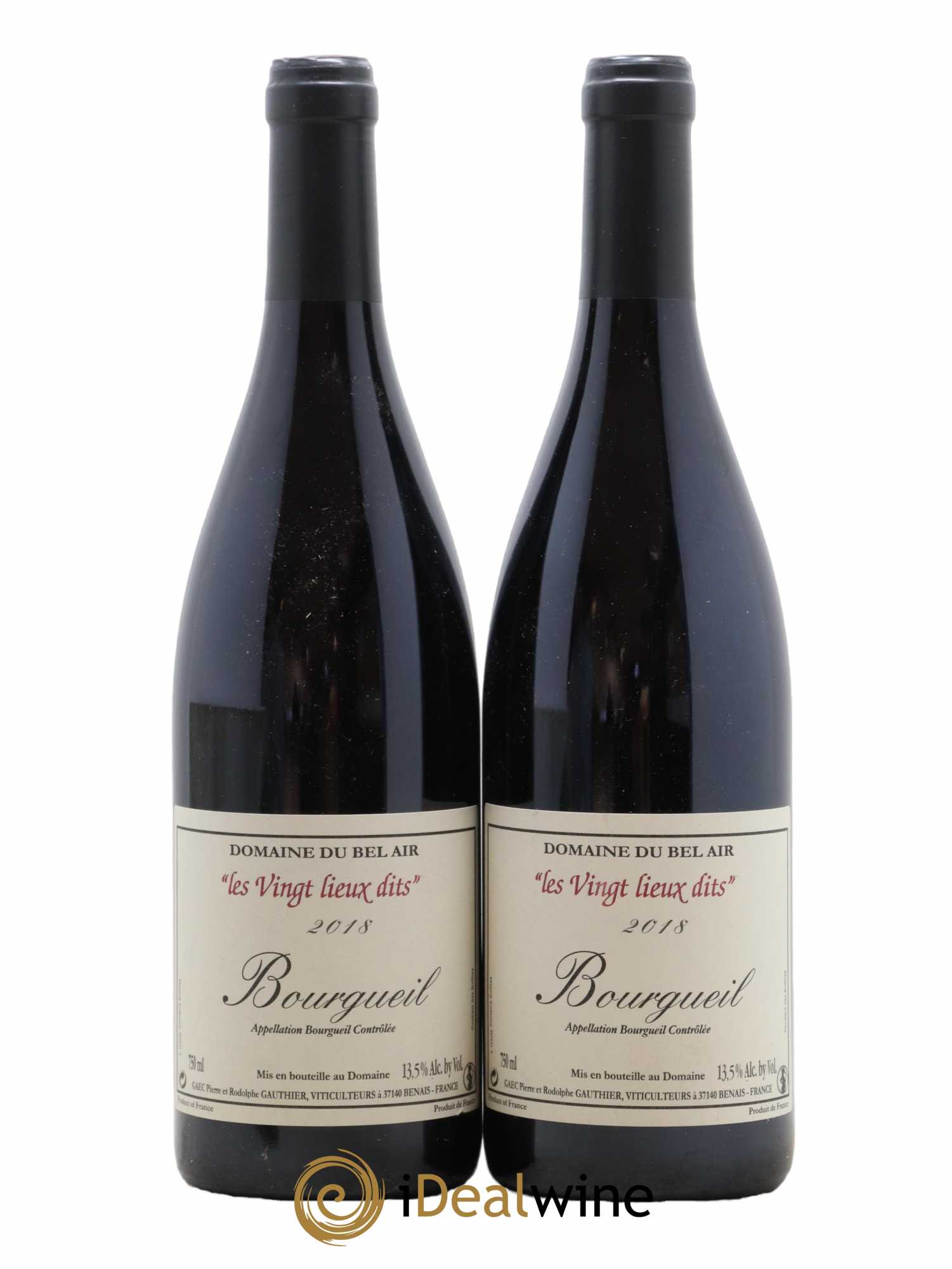 Bourgueil Vingt Lieux Dits Domaine du Bel Air 2018 - Lot of 2 bottles - 0