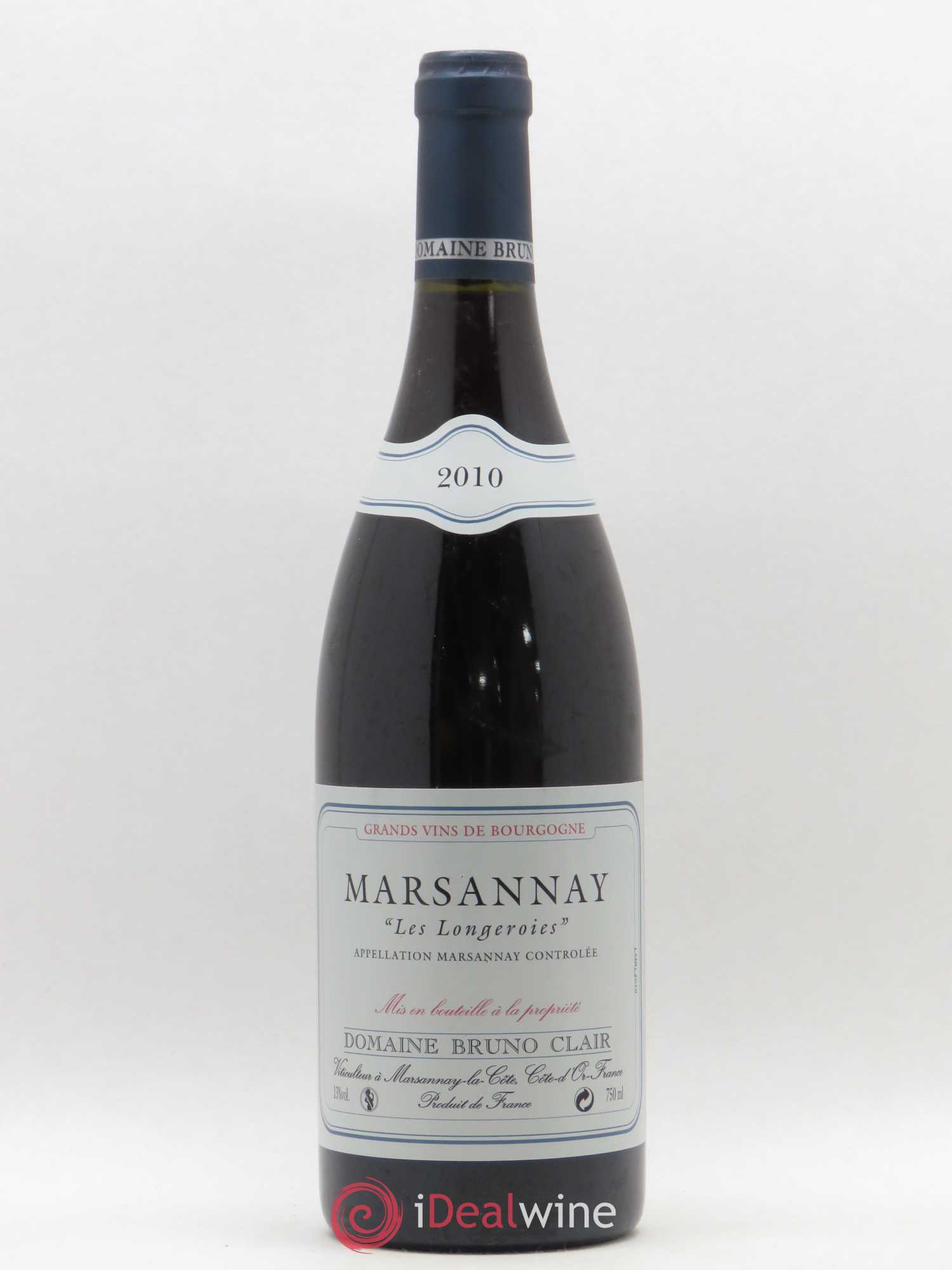 Marsannay Les Longeroies Bruno Clair (Domaine) 2010 - Lot de 1 bouteille - 0