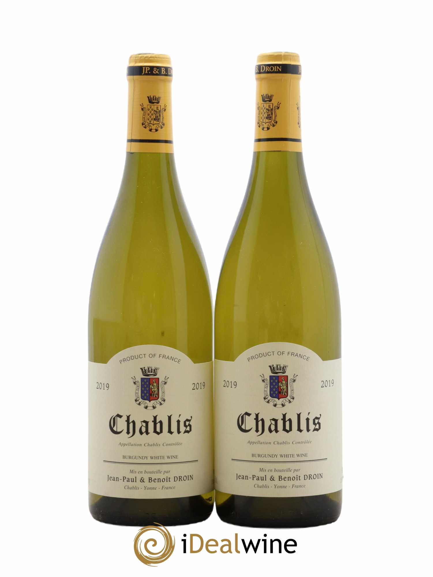 Chablis Jean-Paul & Benoît Droin (Domaine) 2019 - Lot de 2 bouteilles - 0