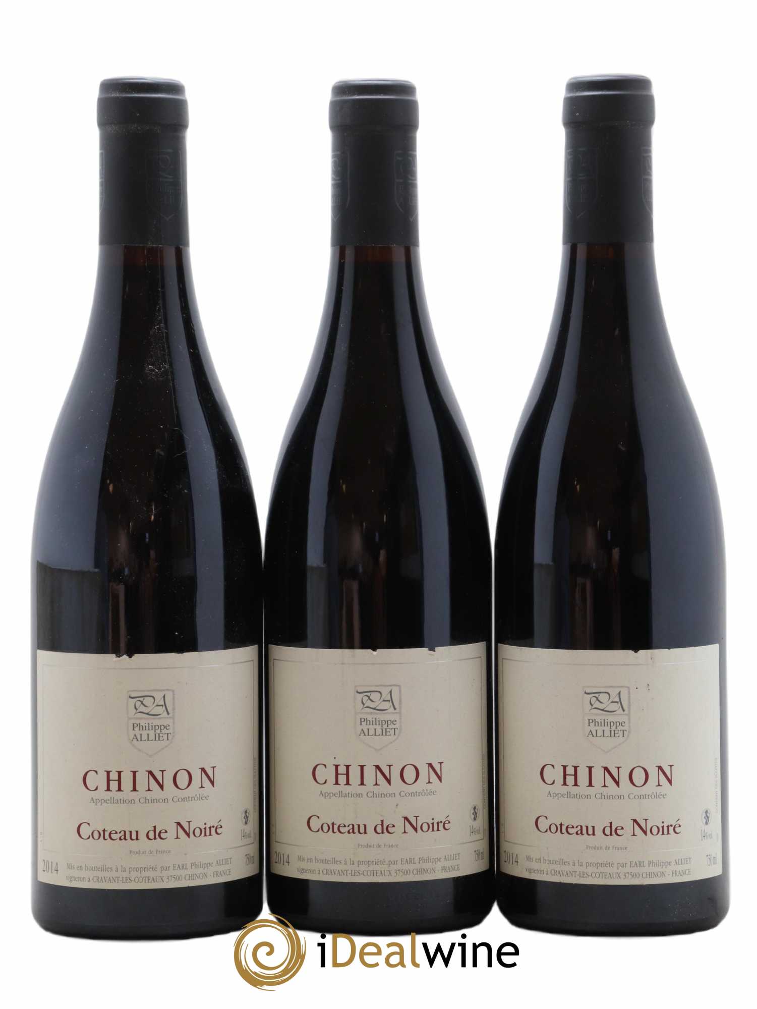 Chinon Coteau de Noiré Philippe Alliet 2014 - Lot de 3 bouteilles - 0