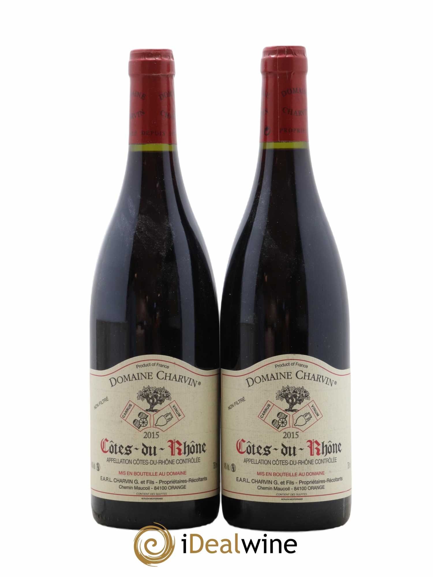 Côtes-du-Rhône Charvin (Domaine) 2015 - Lot de 2 bouteilles - 0