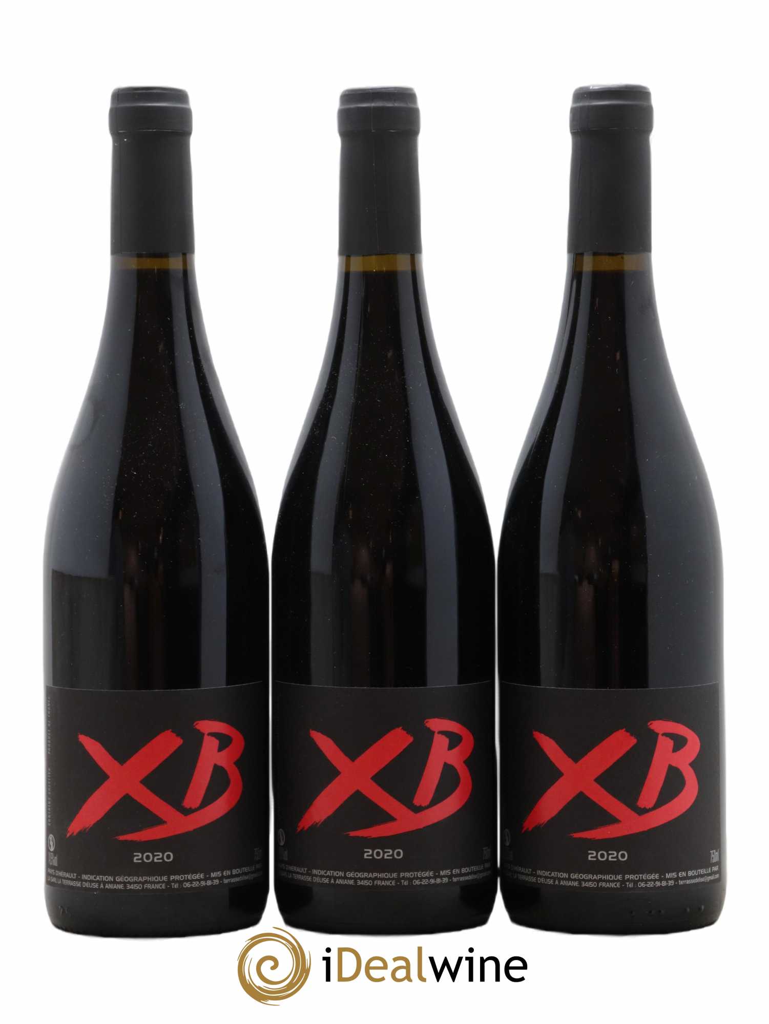 Pays d'Hérault XB Terrasse d'Elise (Domaine de la) 2020 - Lot de 3 bouteilles - 0