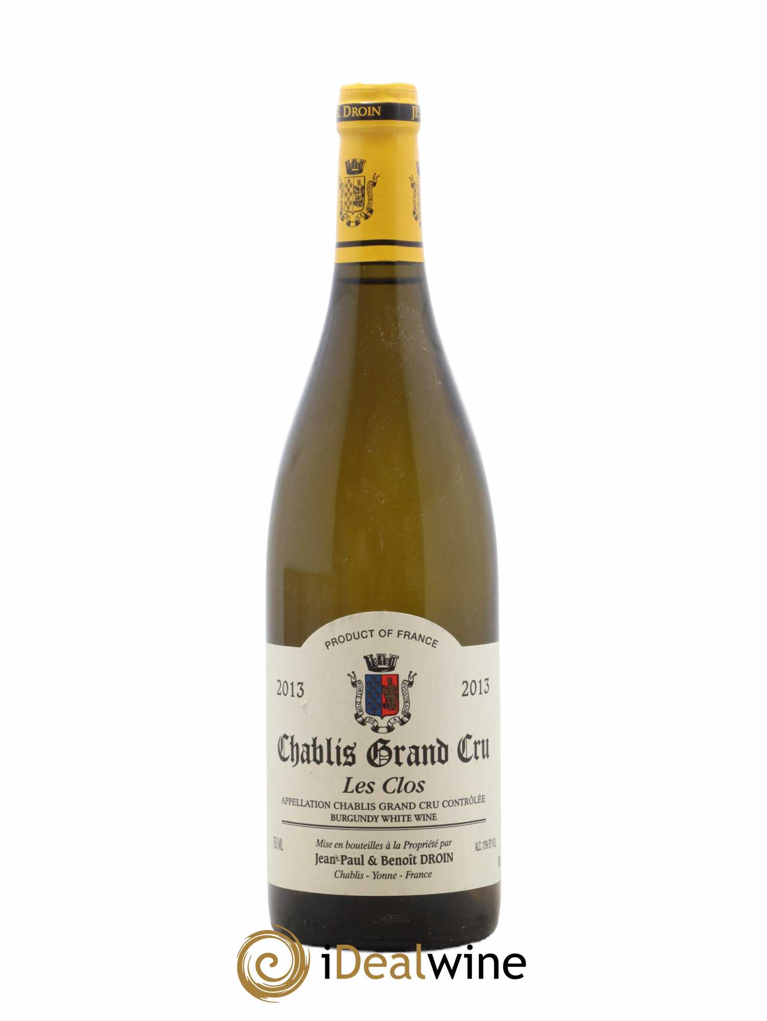 Chablis Grand Cru Les Clos Jean-Paul & Benoît Droin (Domaine) 2013 - Lot of 1 bottle - 0