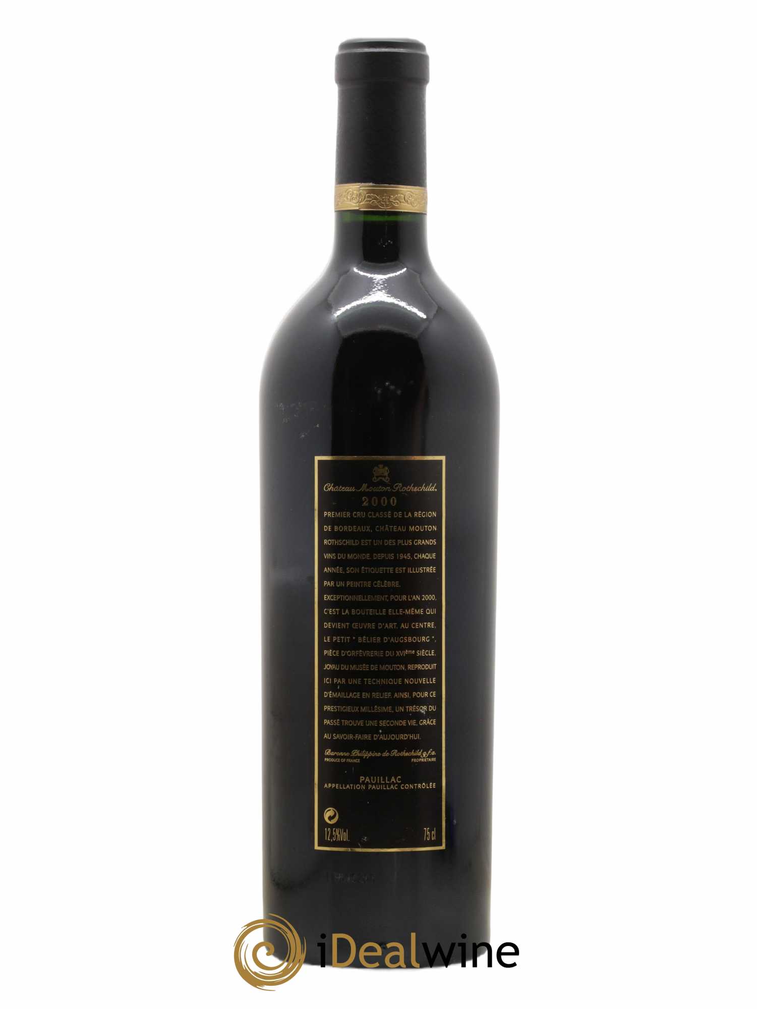 Château Mouton Rothschild 1er Grand Cru Classé 2000 - Lot de 1 bouteille - 1