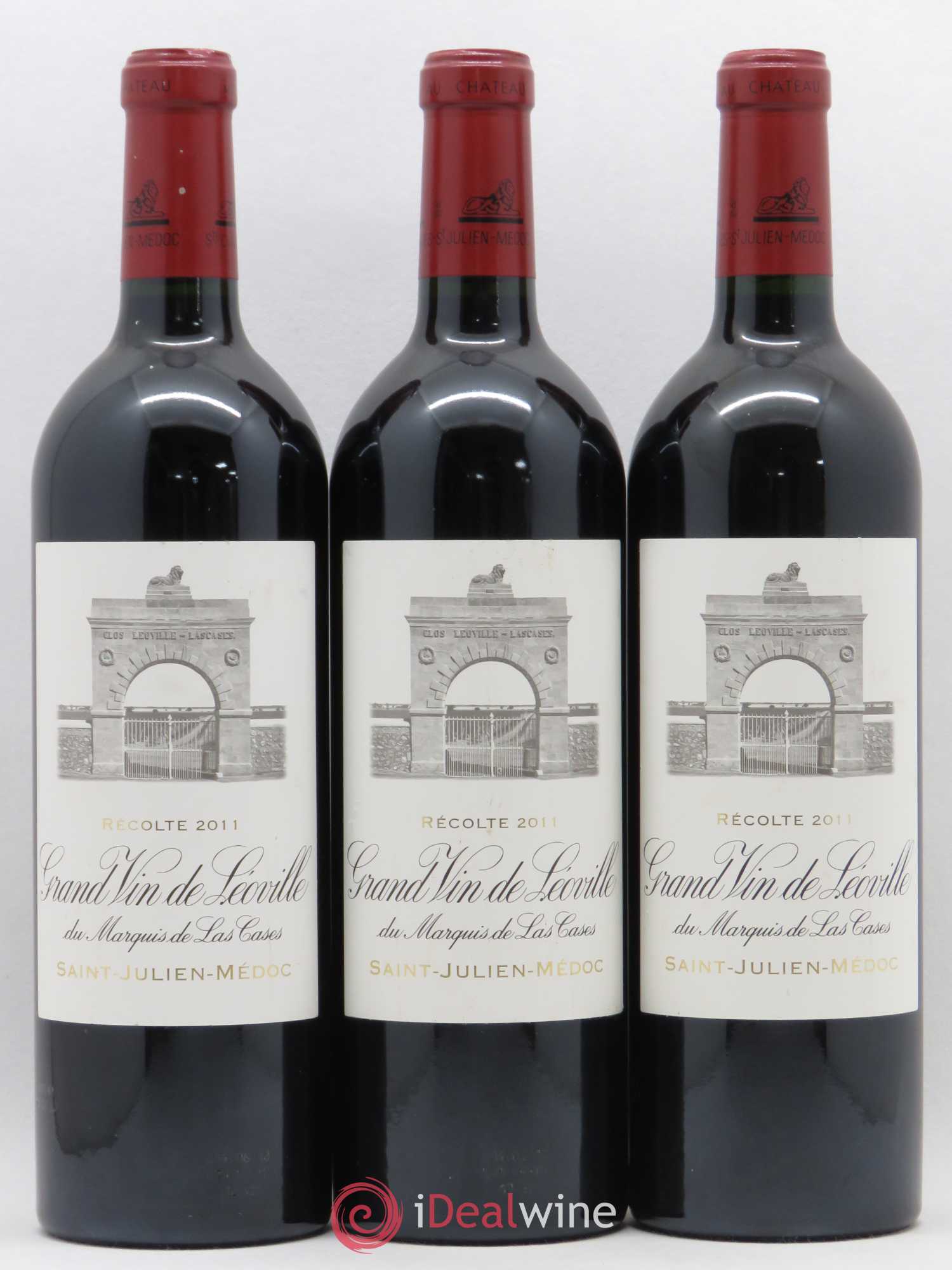 Château Léoville Las Cases 2ème Grand Cru Classé 2011 - Lot de 3 bouteilles - 0