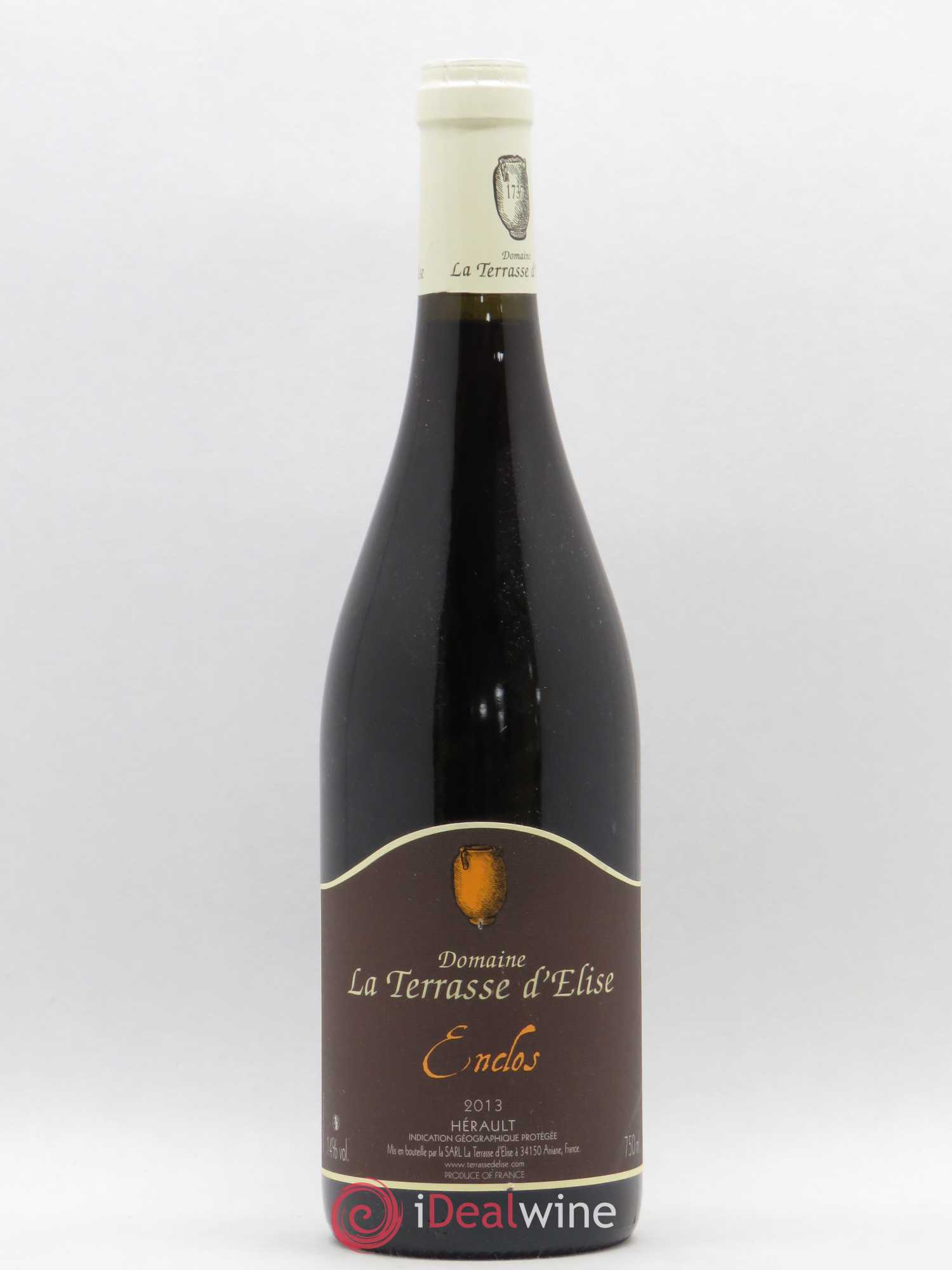 Pays d'Hérault L'Enclos Terrasse d'Elise (Domaine de la) 2013 - Lot de 1 bouteille - 0