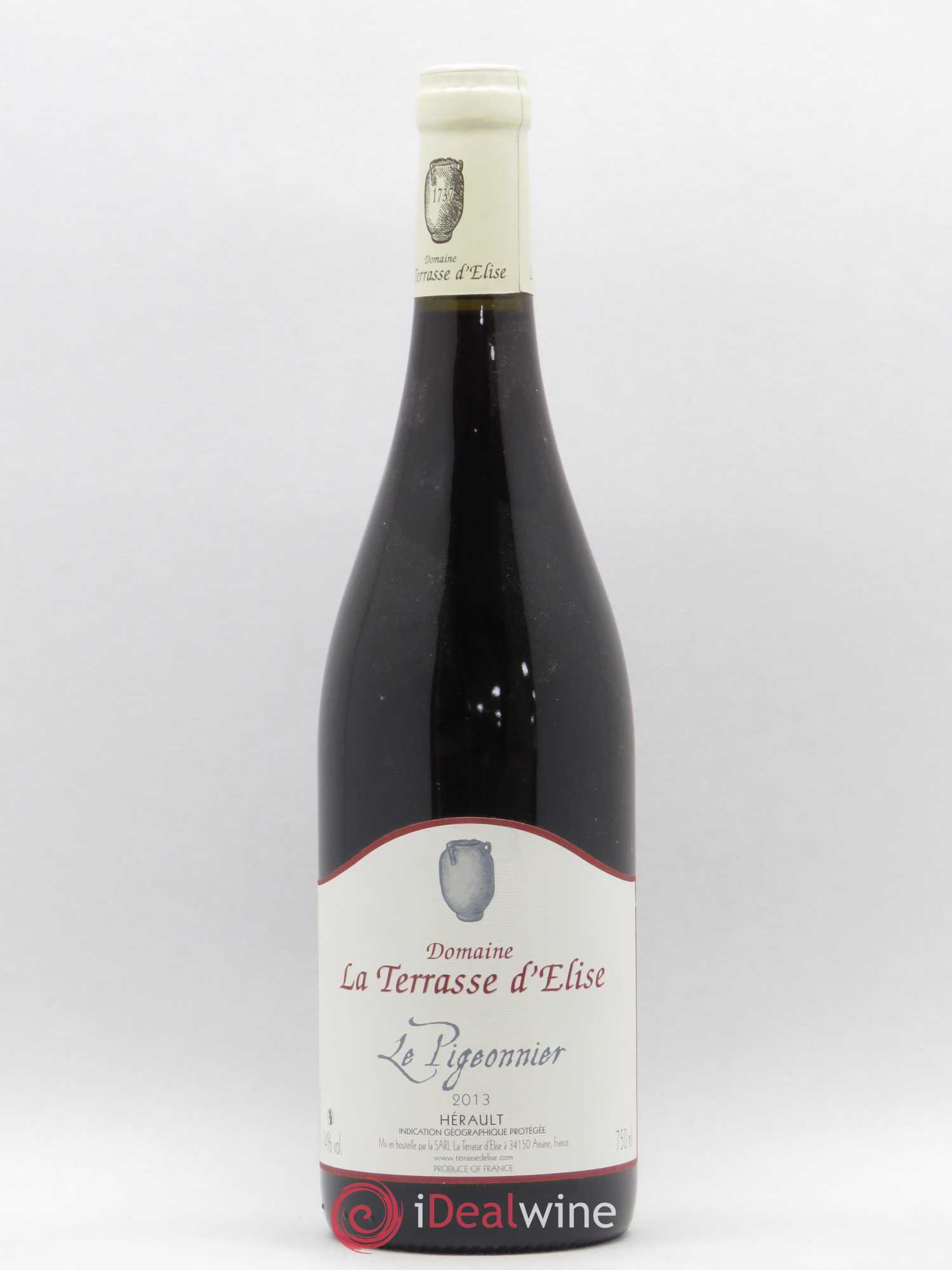 Pays d'Hérault Le Pigeonnier Terrasse d'Elise (Domaine de la) 2013 - Lot de 1 bouteille - 0