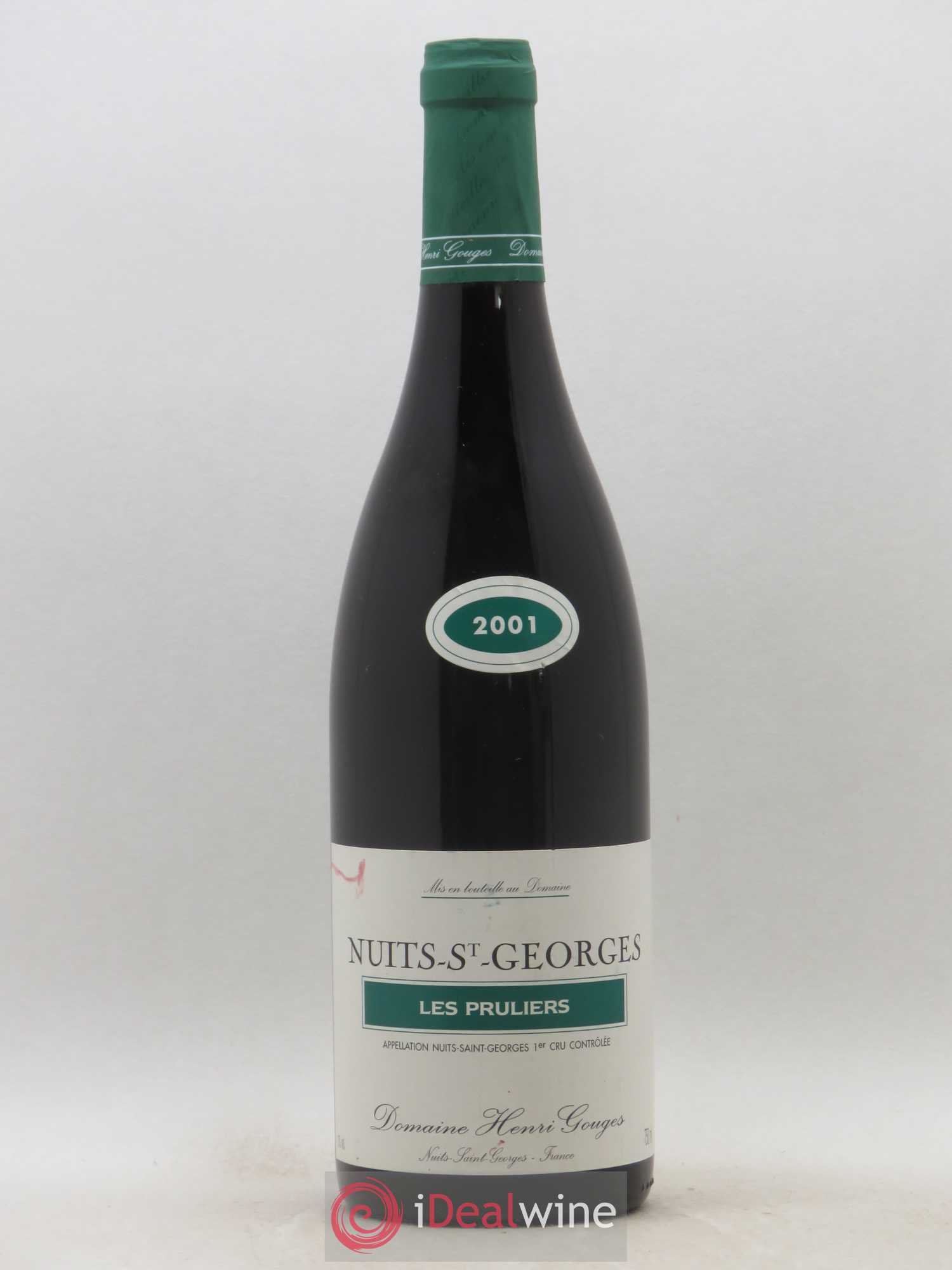 Nuits-Saint-Georges 1er Cru Les Pruliers Henri Gouges 2001 - Lot de 1 bouteille - 0
