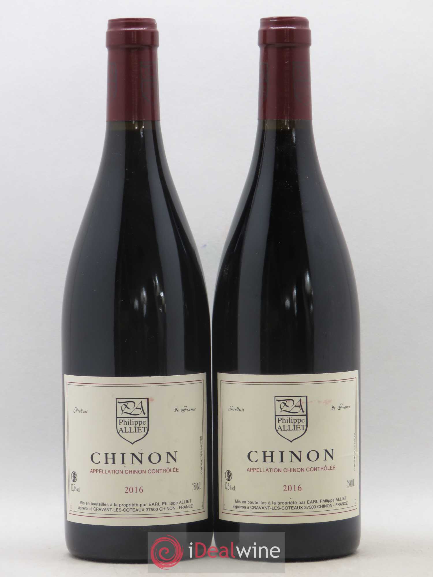Chinon Philippe Alliet 2016 - Lot de 2 bouteilles - 0