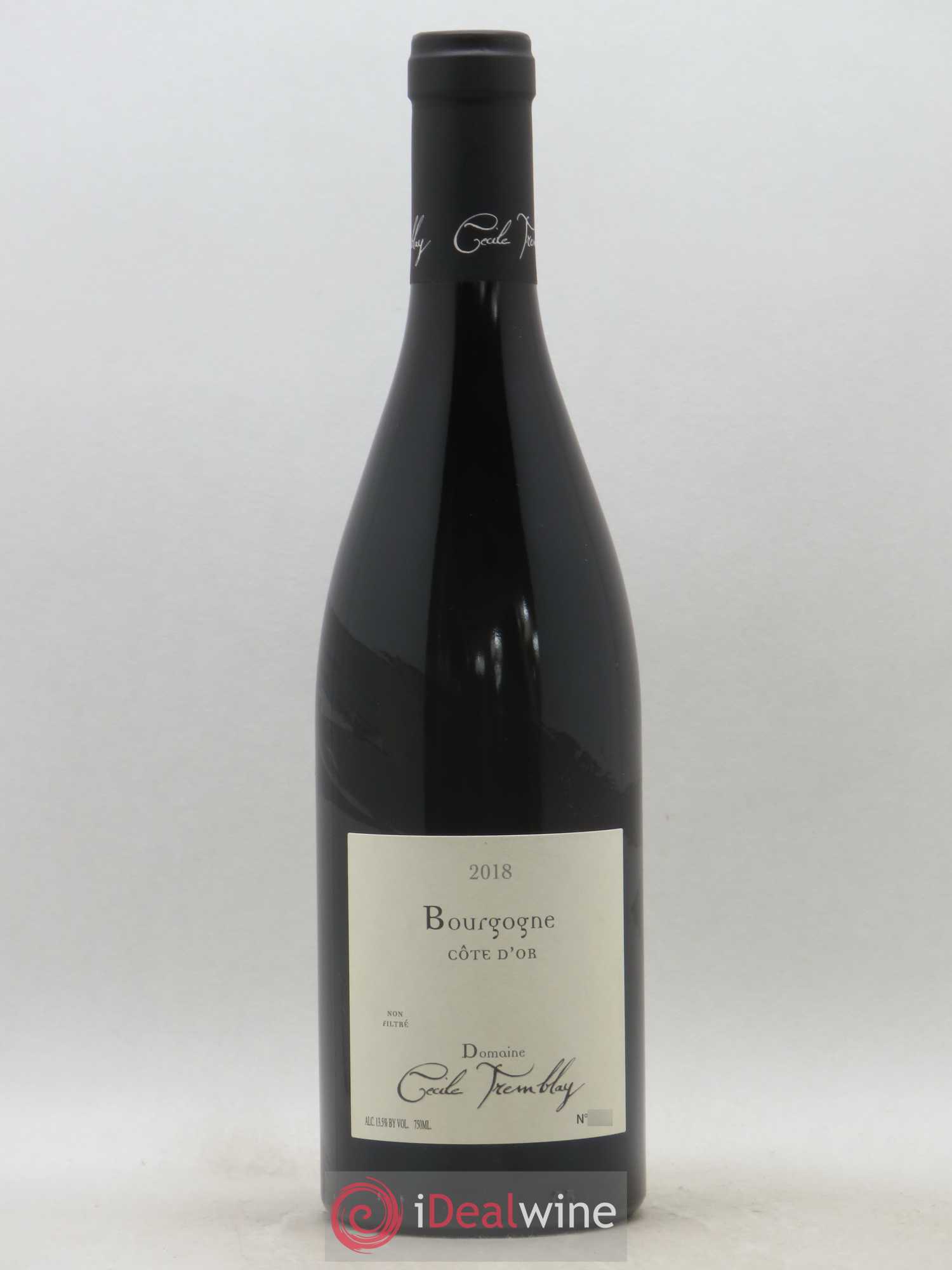 Bourgogne Côte-d'Or Cécile Tremblay 2018 - Lot de 1 bouteille - 0
