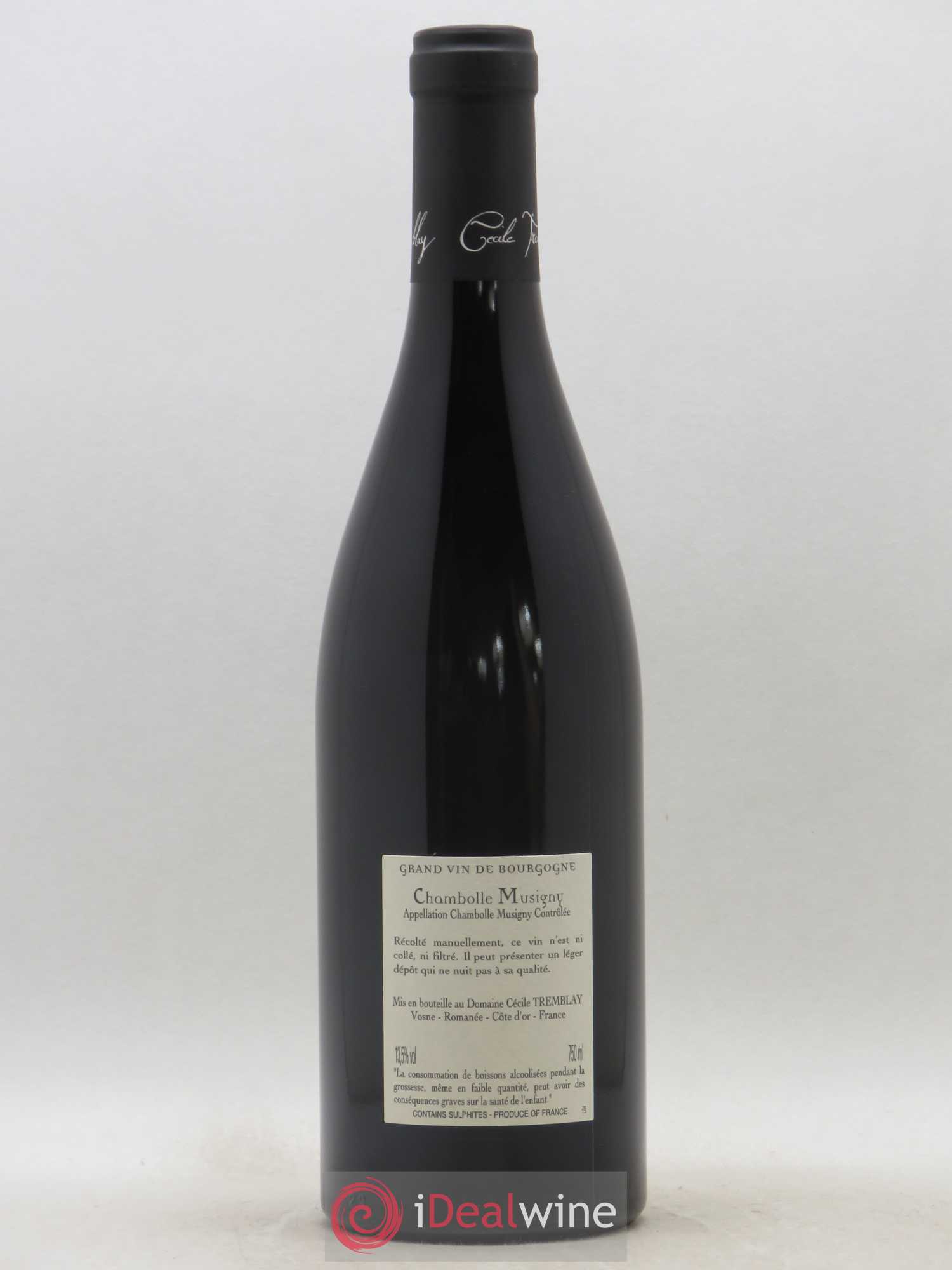 Chambolle-Musigny Les Cabottes Cécile Tremblay 2018 - Lot de 1 bouteille - 1