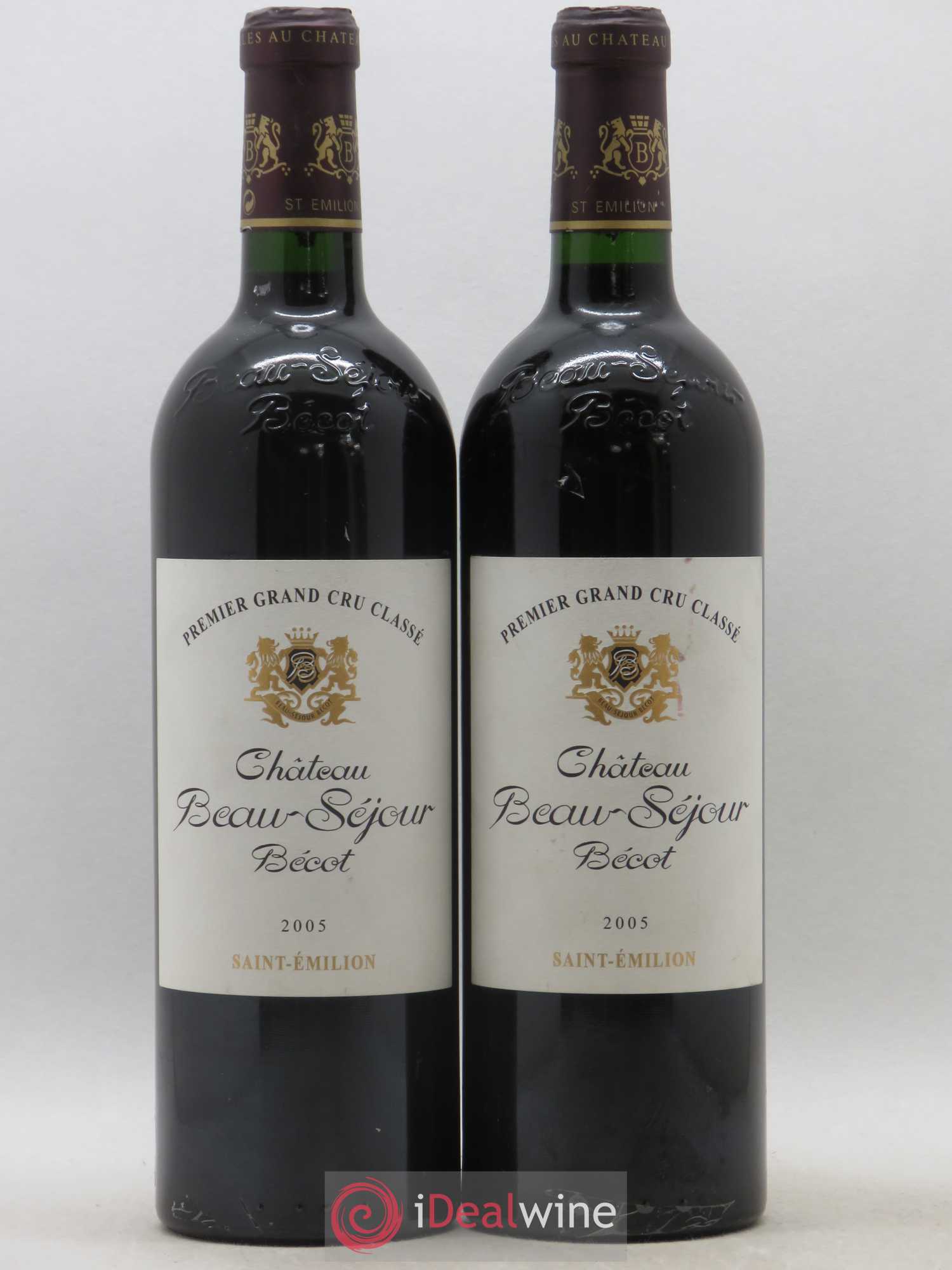 Château Beau-Séjour Bécot 1er Grand Cru Classé B 2005 - Lot de 2 bouteilles - 0