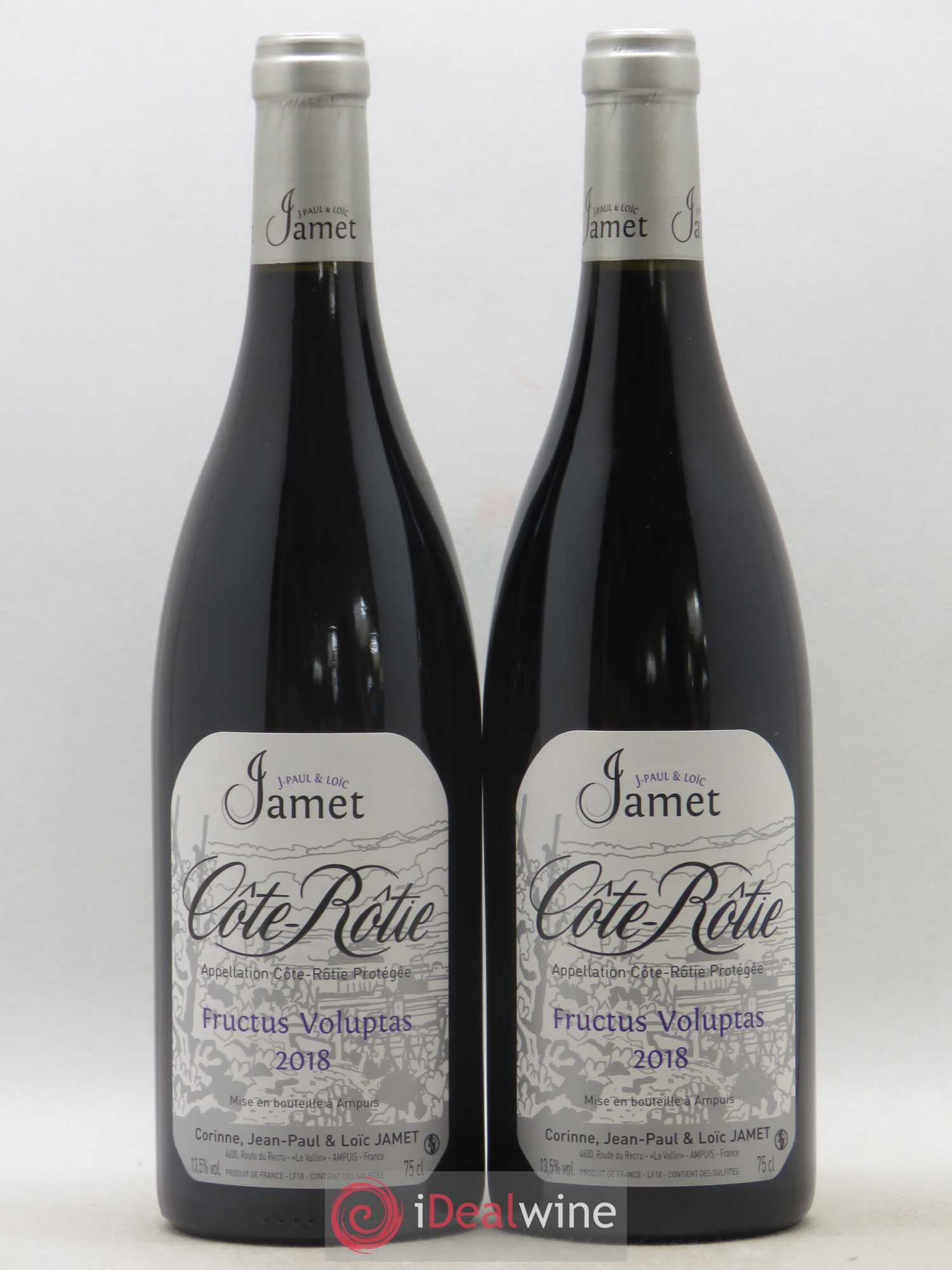 Côte-Rôtie Fructus Voluptas Jamet (Domaine) 2018 - Lot de 2 bouteilles - 0