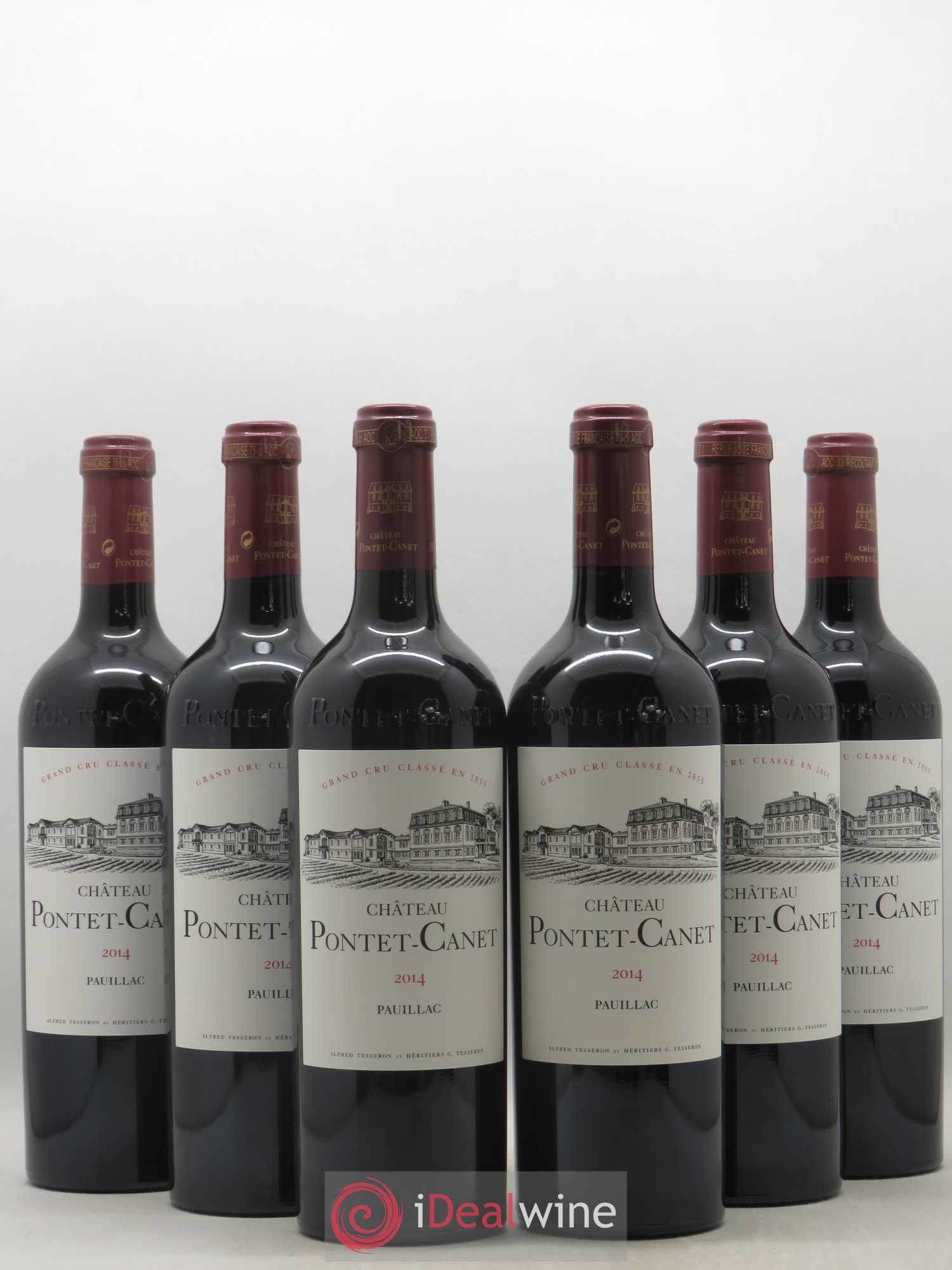 Château Pontet Canet 5ème Grand Cru Classé 2014 - Lot de 6 bouteilles - 0