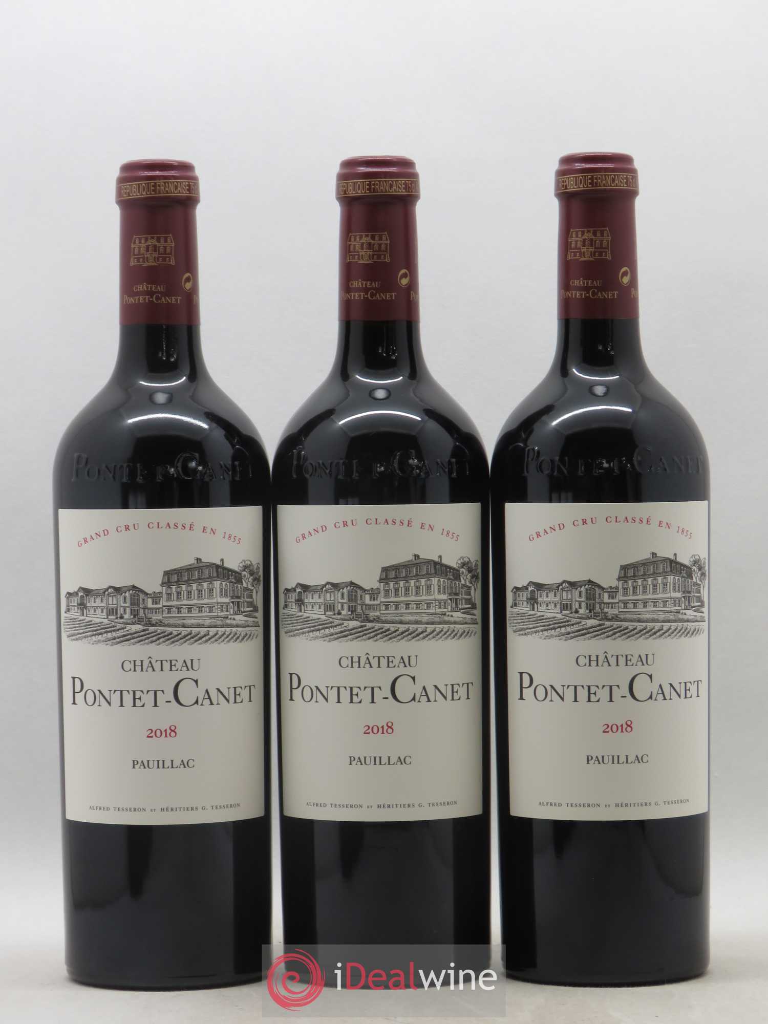 Château Pontet Canet 5ème Grand Cru Classé 2018 - Lot de 6 bouteilles - 1