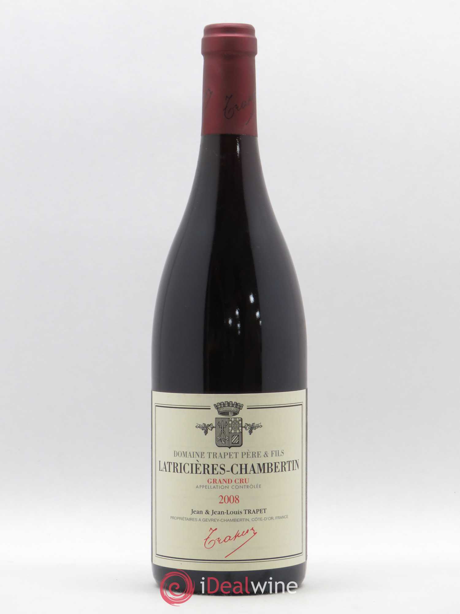 Latricières-Chambertin Grand Cru Domaine Trapet 2008 - Lot de 1 bouteille - 0