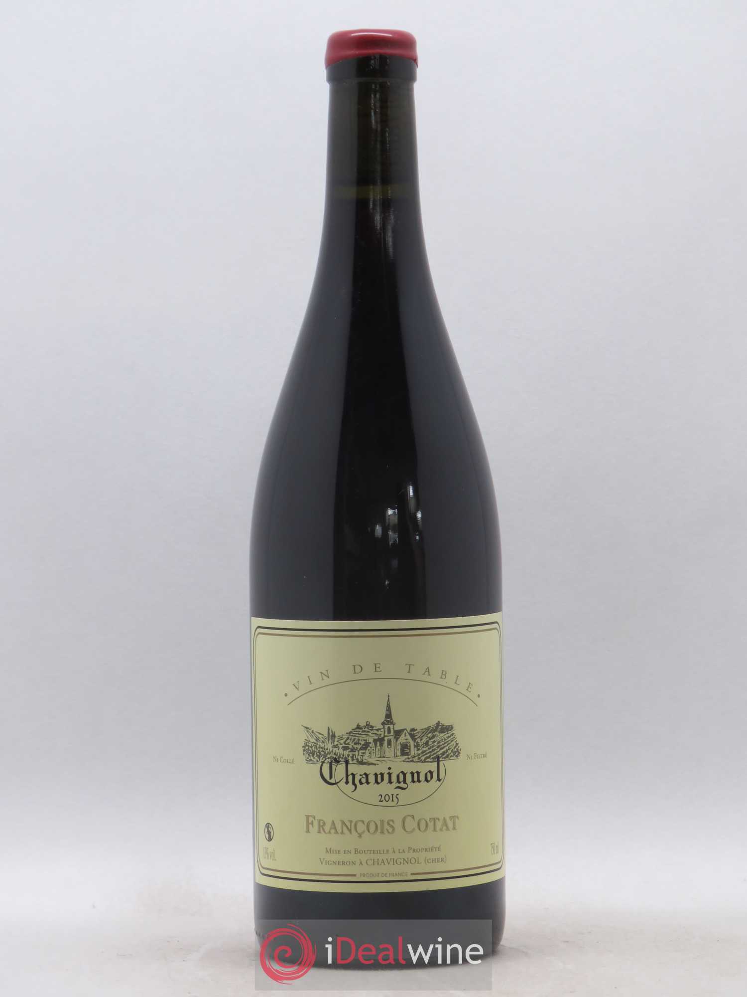 Vin de table - Chavignol François Cotat 2015 - Lot de 1 bouteille - 0