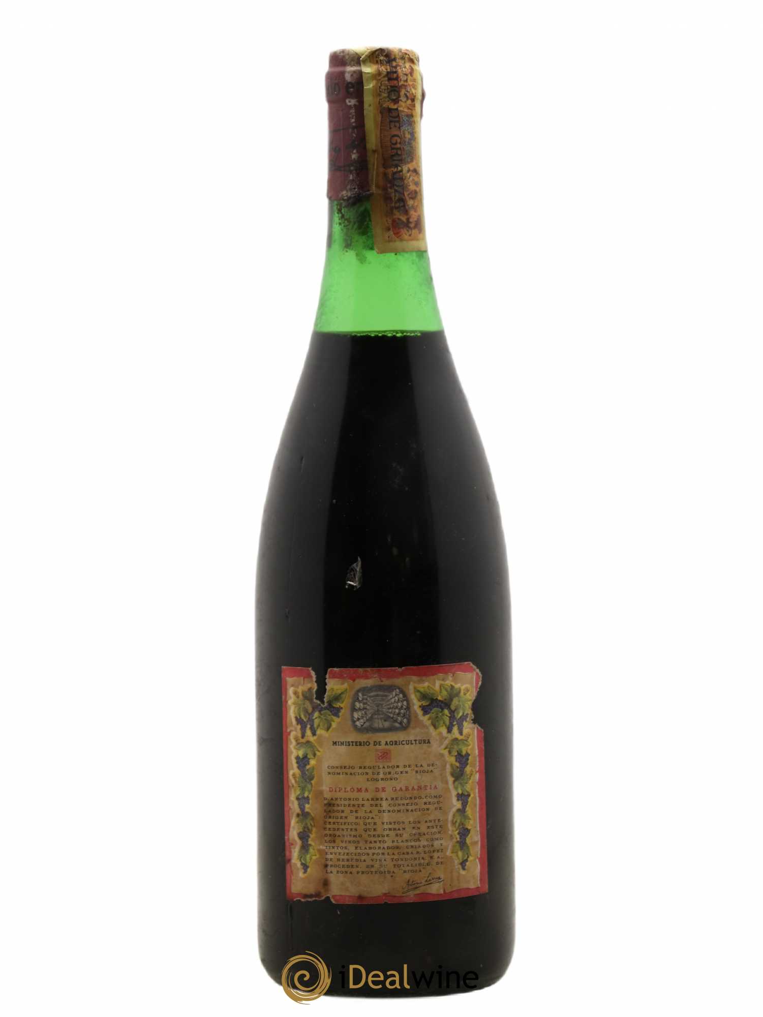 Rioja Gran Reserva Vina Tondonia R. Lopez de Heredia Bosconia 1964 - Posten von 1 Flasche - 1