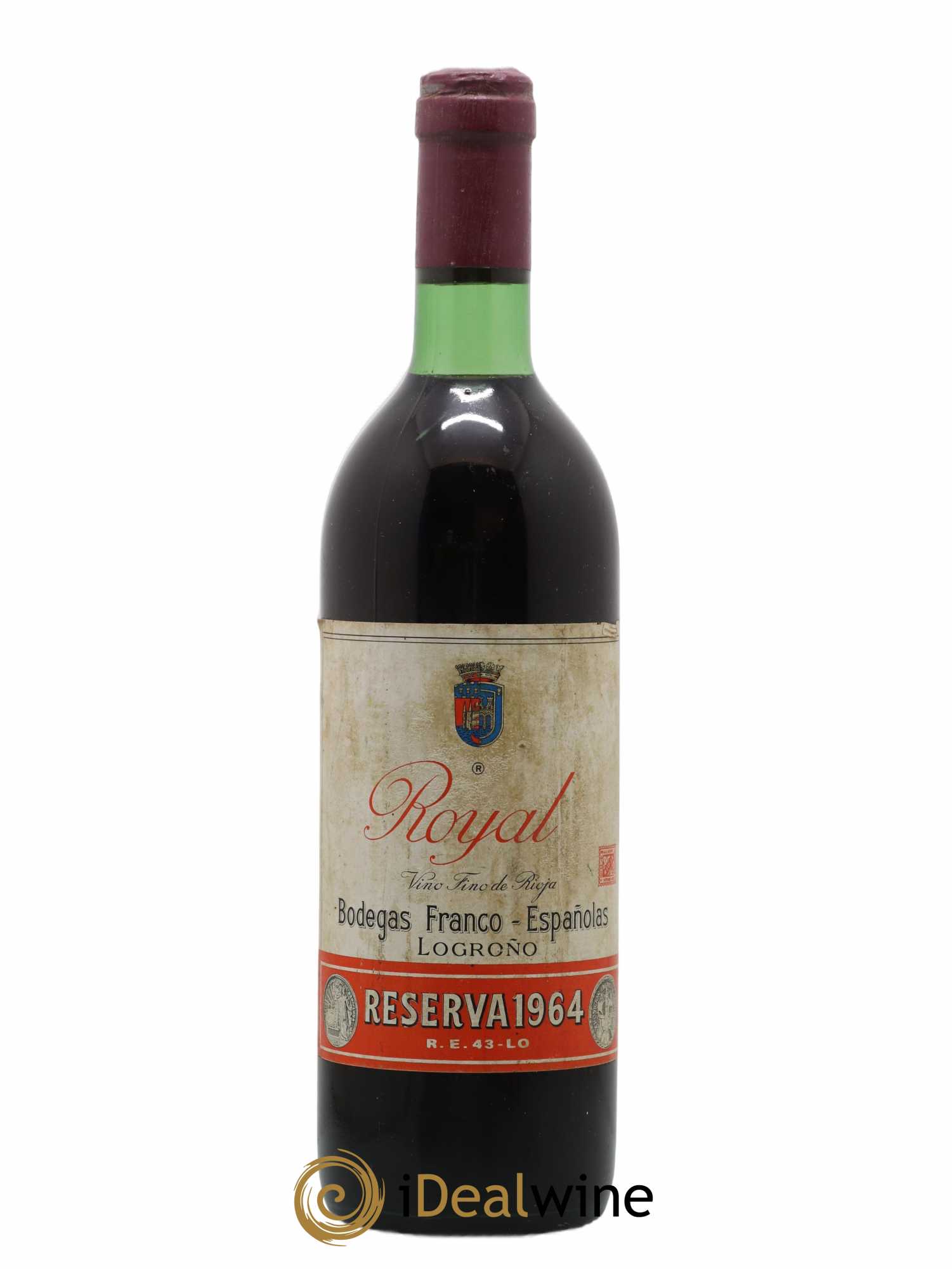 Rioja DOCA Royal Reserva Franco Espagnolas 1964 - Lotto di 1 bottiglia - 0