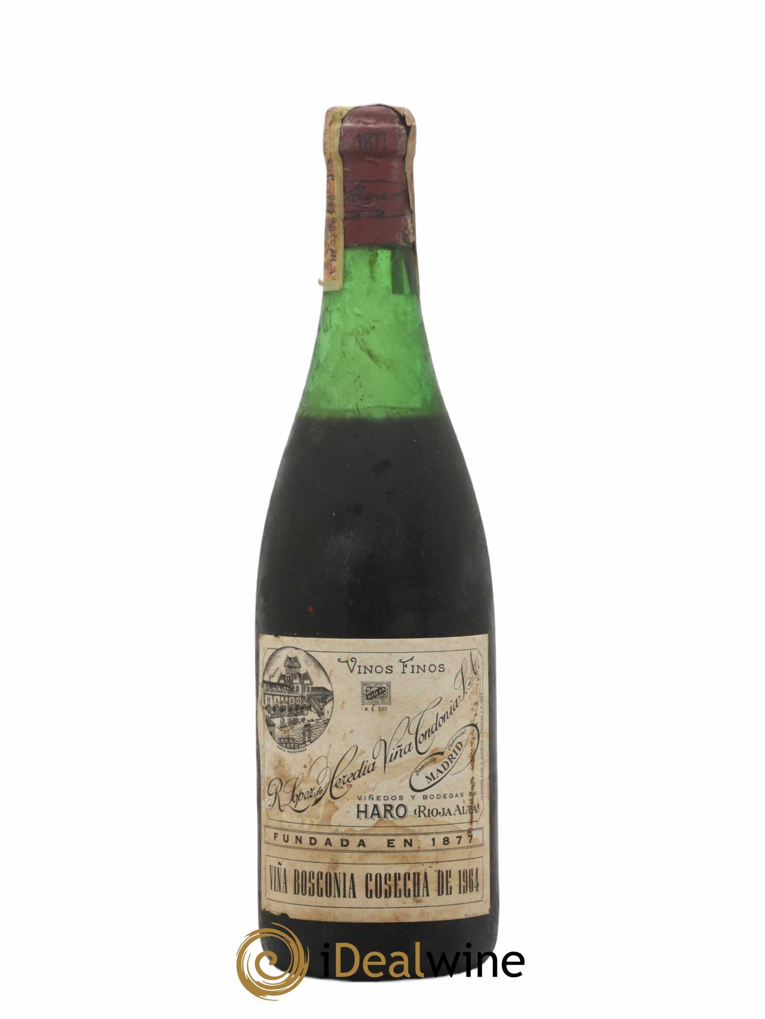 Rioja Viña Bosconia Reserva Vina Tondonia R. Lopez de Heredia Gran Reserva 1964 - Lot de 1 bouteille - 0