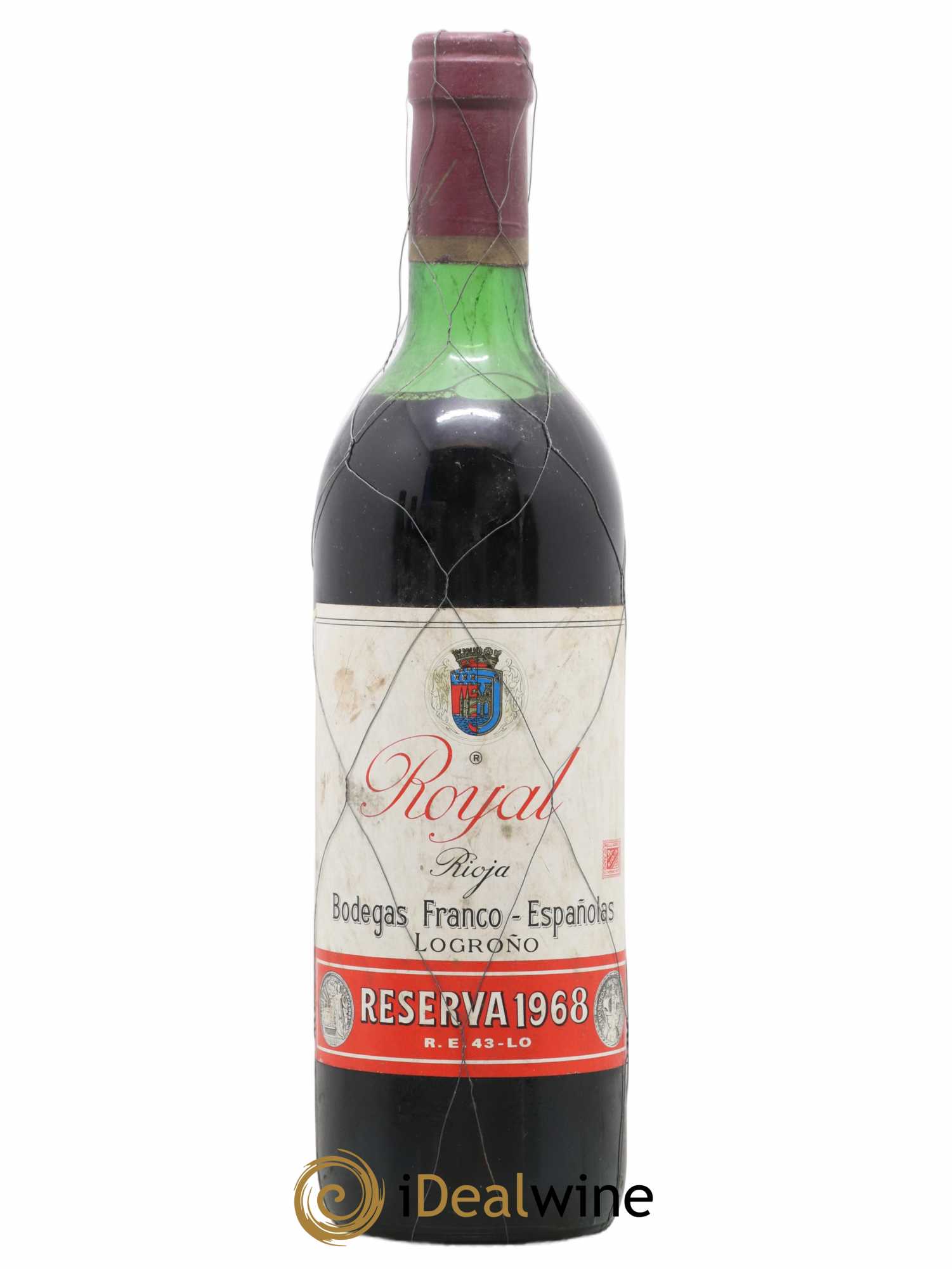 Rioja DOCA Royal Reserva B. Franco-Españolas 1968 - Lot de 1 bouteille - 0