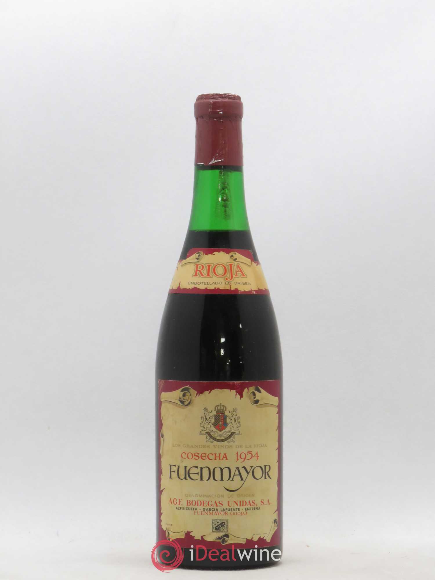 Rioja DOCA Gran Reserva Bodegas Unidas Fuenmayor Nocedal 1954 - Lotto di 1 bottiglia - 0