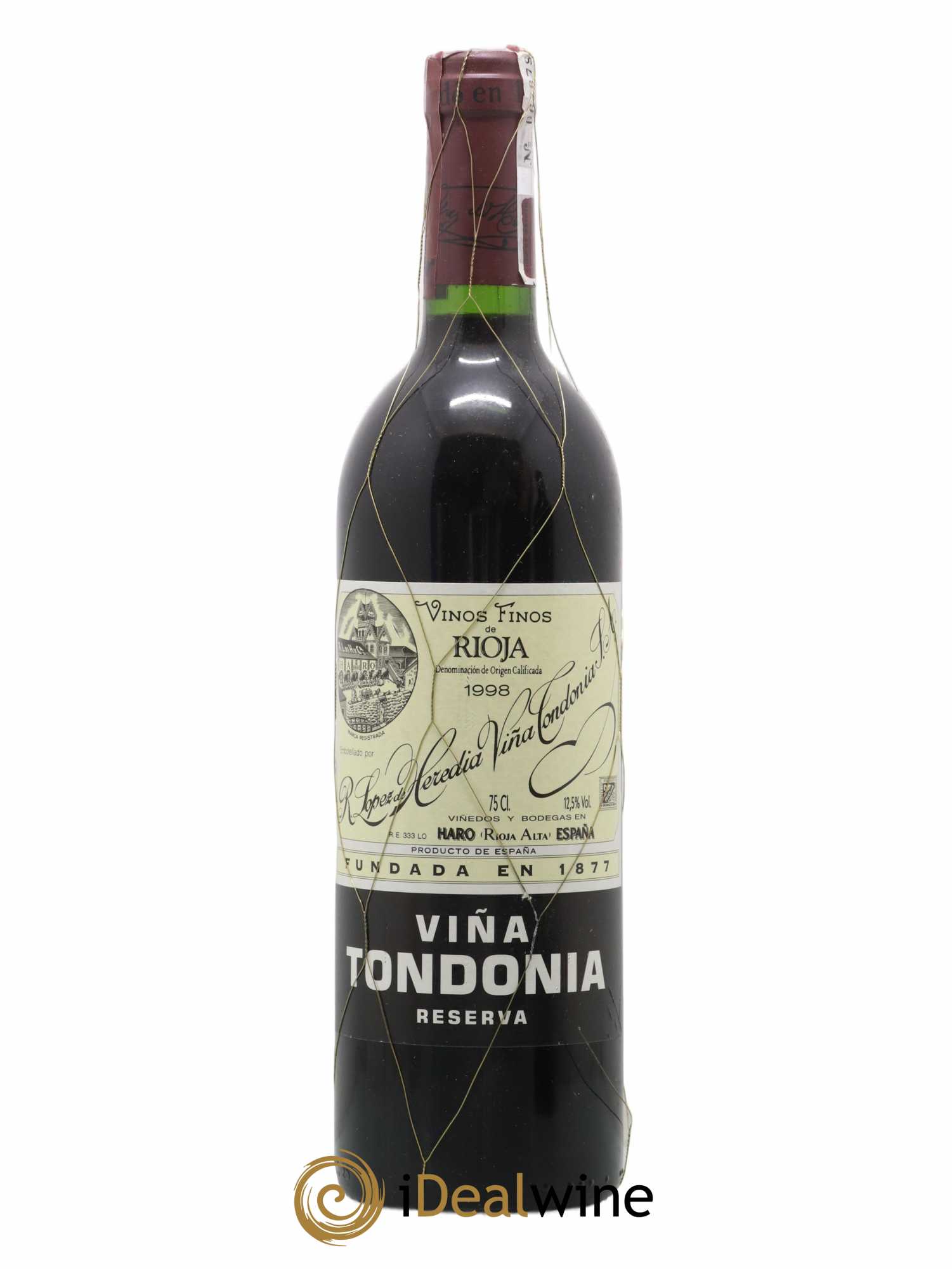 Rioja DOCA Reserva Vina Tondonia R. Lopez de Heredia 1998 - Lot de 1 bouteille - 0