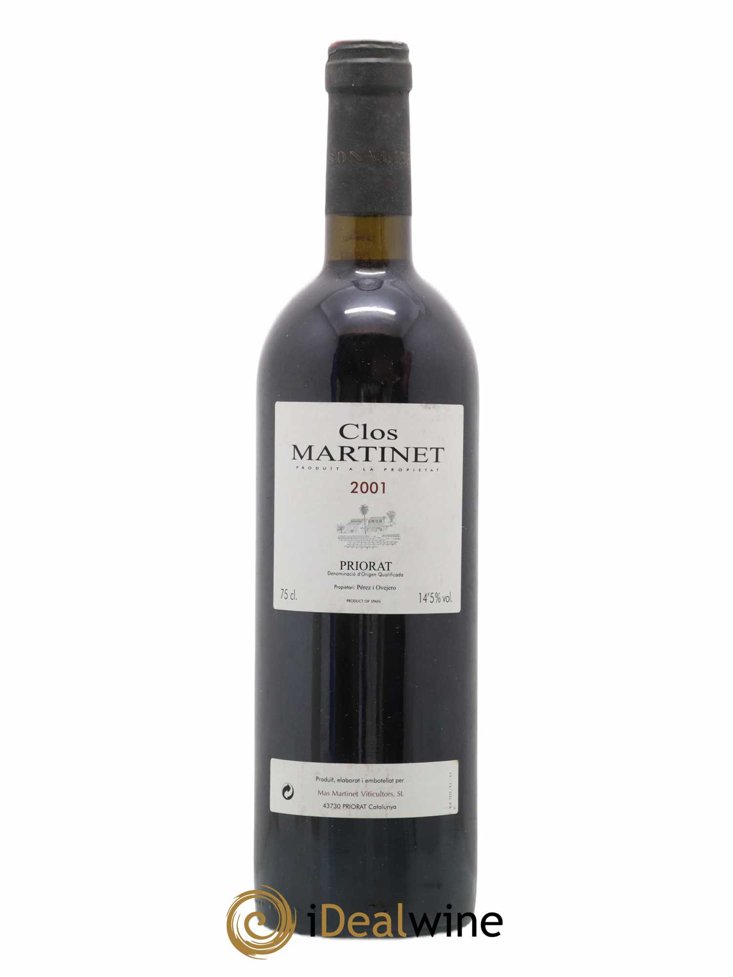Priorat Clos Martinet DOCA Mas Martinet Viticultors 2001 - Lot de 1 bouteille - 0