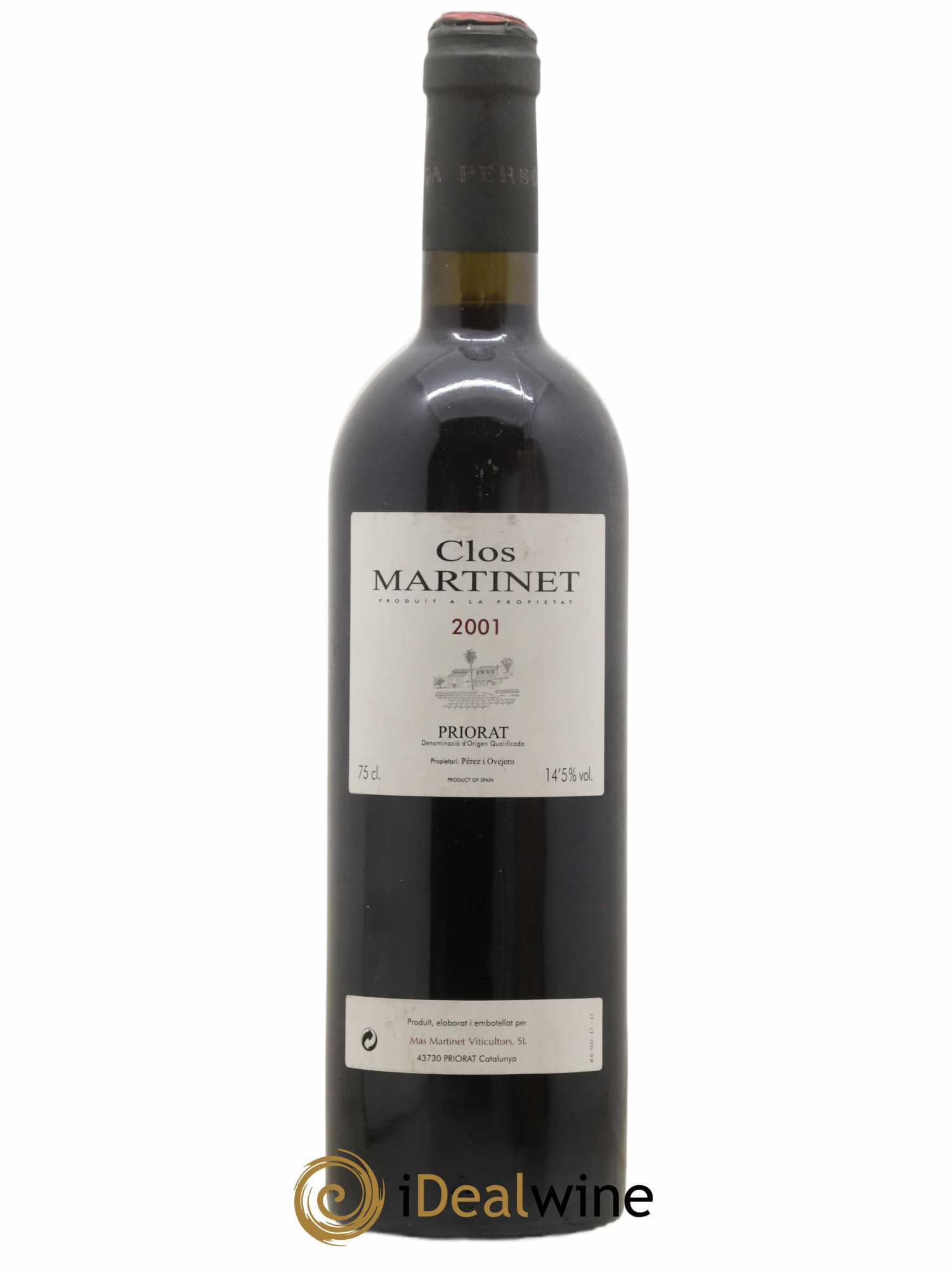 Priorat Clos Martinet DOCA Mas Martinet Viticultors 2001 - Lot de 1 bouteille - 0