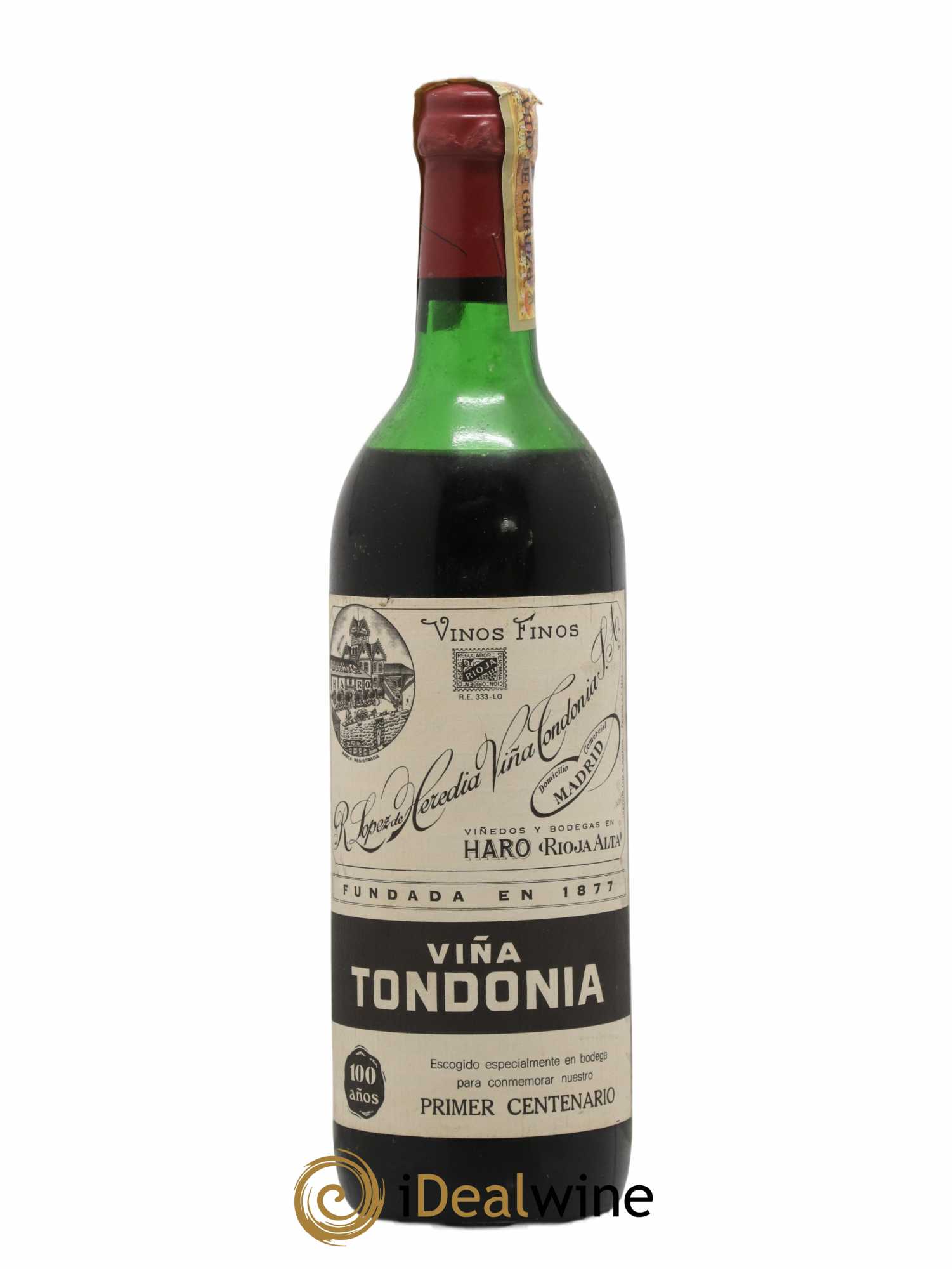Rioja DOCA Vina Tondonia Gran Reserva R. Lopez De Heredia Primer Centenario - Lot de 1 bouteille - 0
