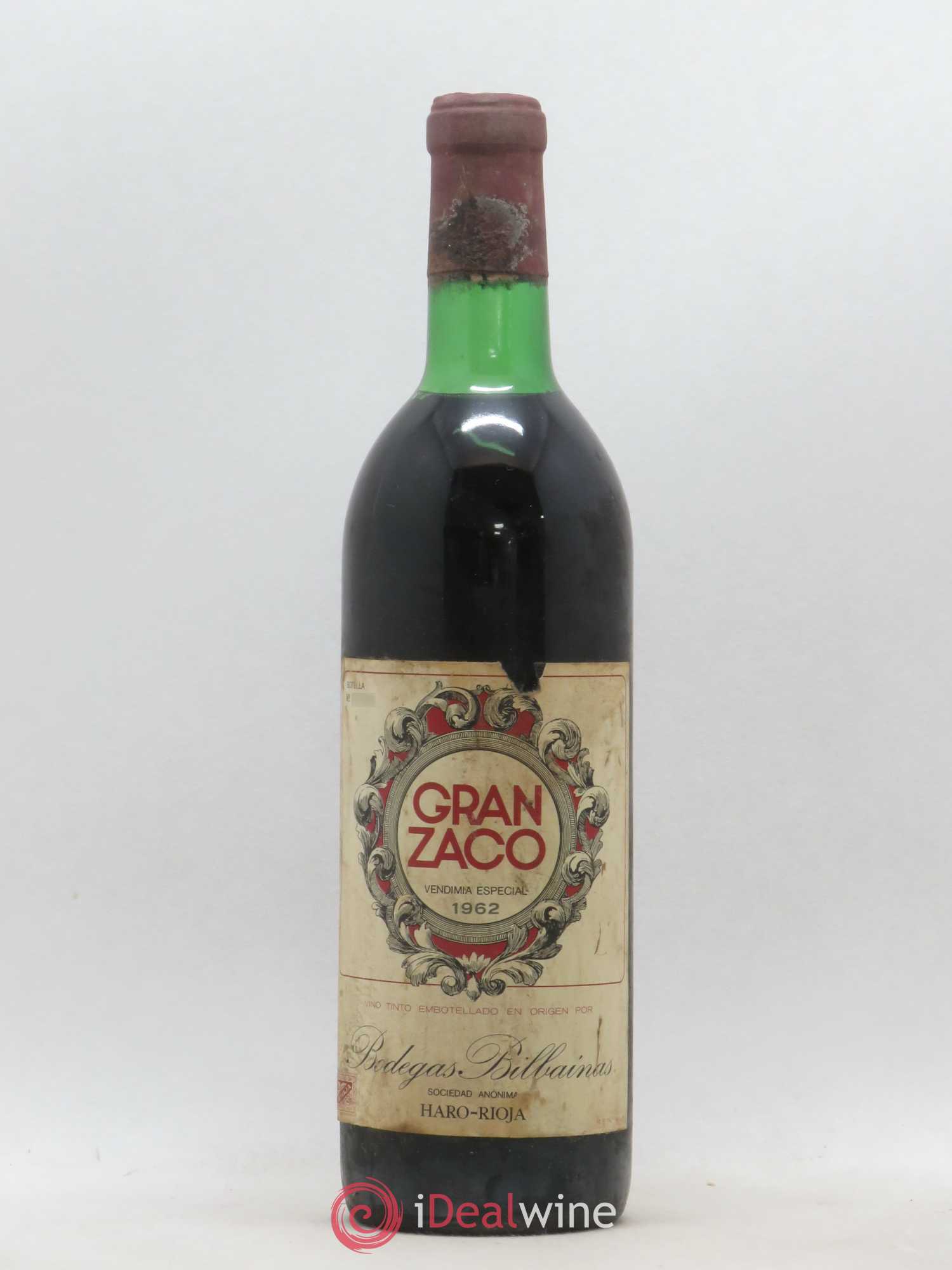 Rioja DOCA Bodegas Bilbainas Gran Zaco Vendimia Especial 1962 - Lotto di 1 bottiglia - 0