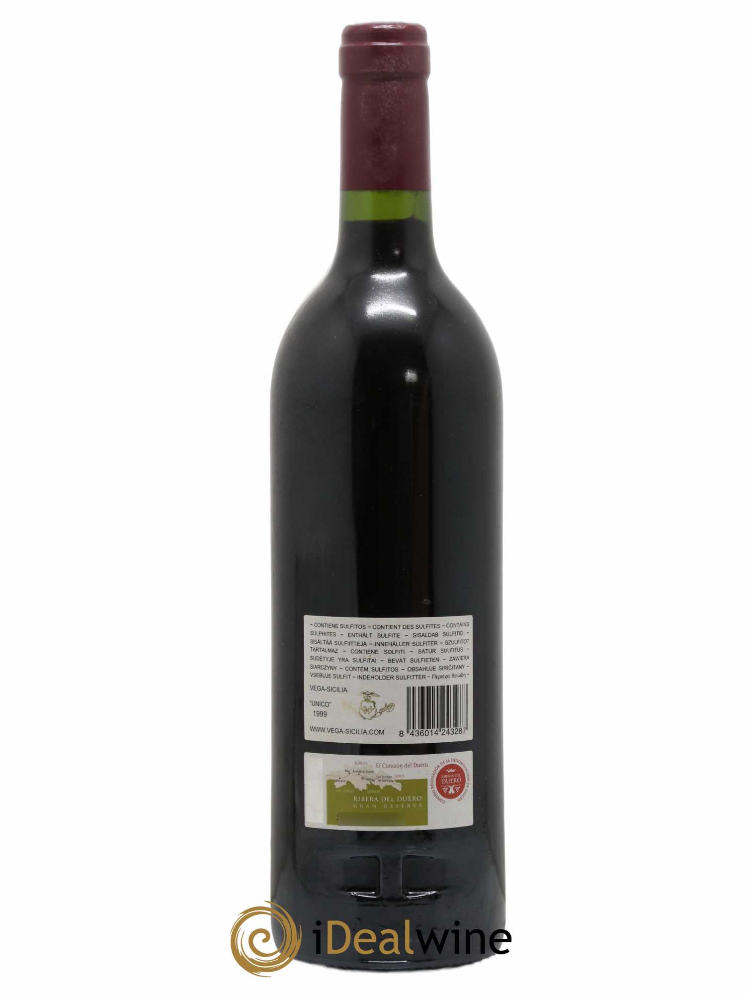Ribera Del Duero DO Vega Sicilia Unico Famille Alvarez 1999 - Lot de 1 bouteille - 1