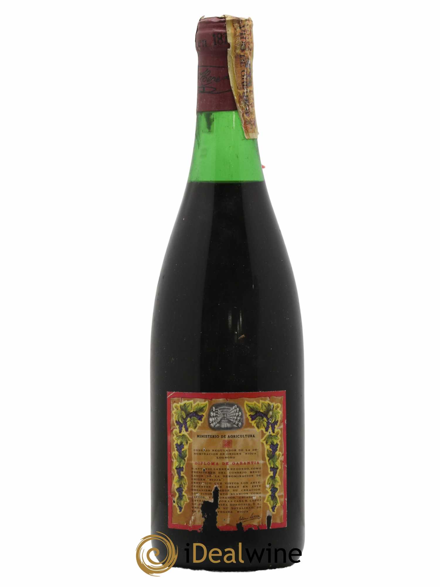 Rioja Viña Bosconia Reserva Vina Tondonia R. Lopez de Heredia Gran Reserva 1964 - Lot de 1 bouteille - 1