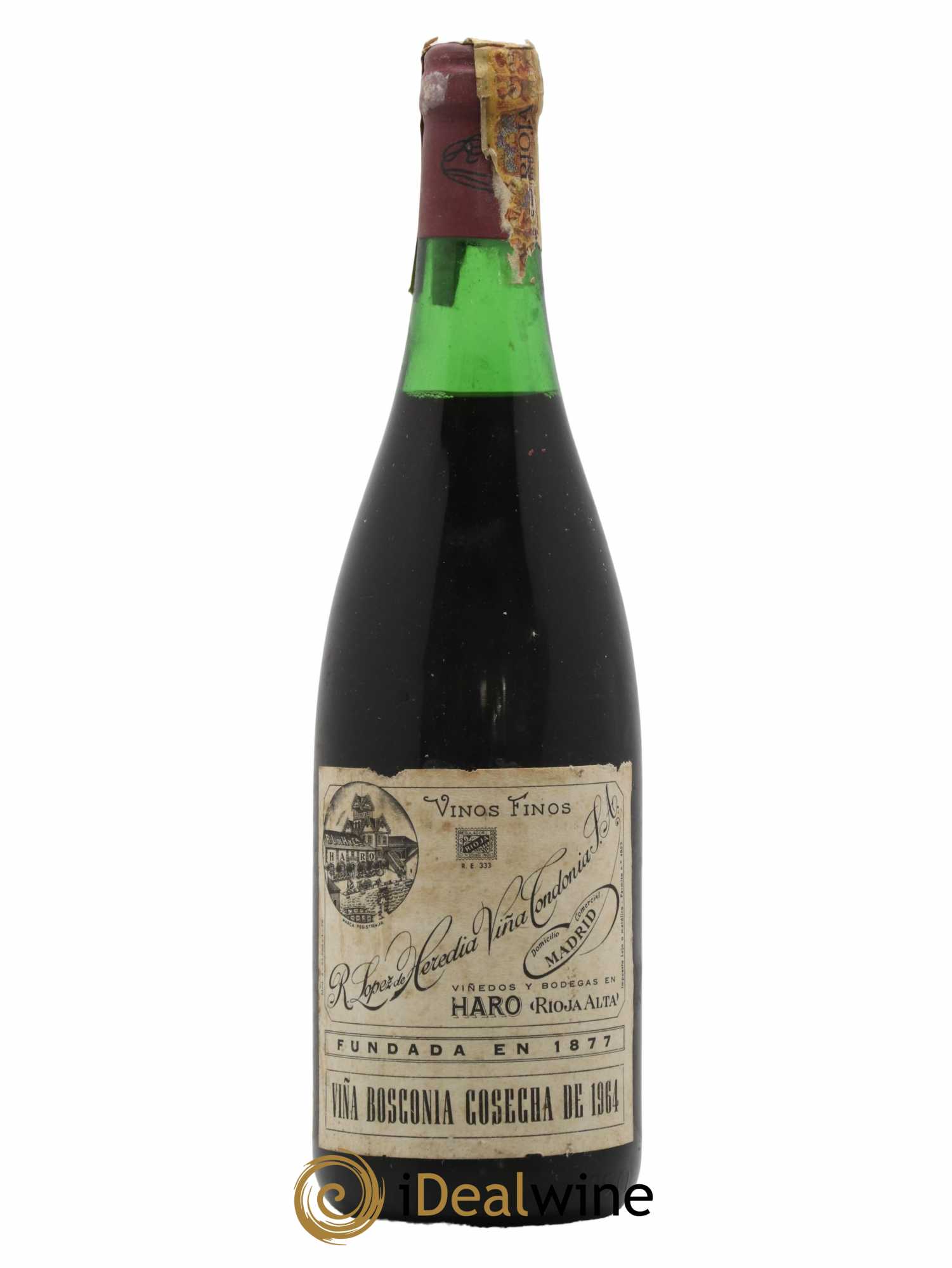 Rioja Viña Bosconia Reserva Vina Tondonia R. Lopez de Heredia Gran Reserva 1964 - Lot de 1 bouteille - 0