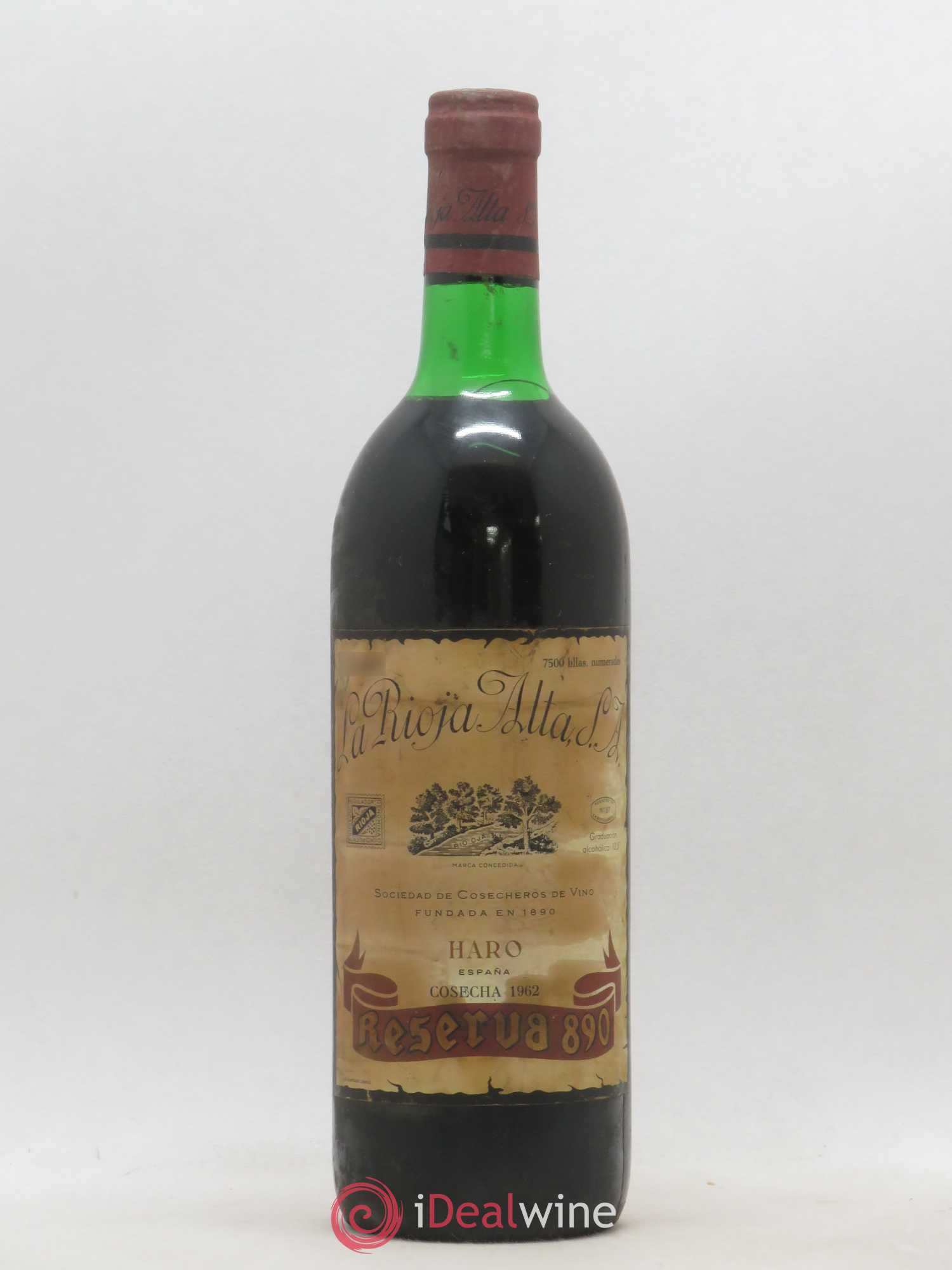 Rioja DOCA La Rioja Alta Gran Reserva 890 1962 - Posten von 1 Flasche - 0