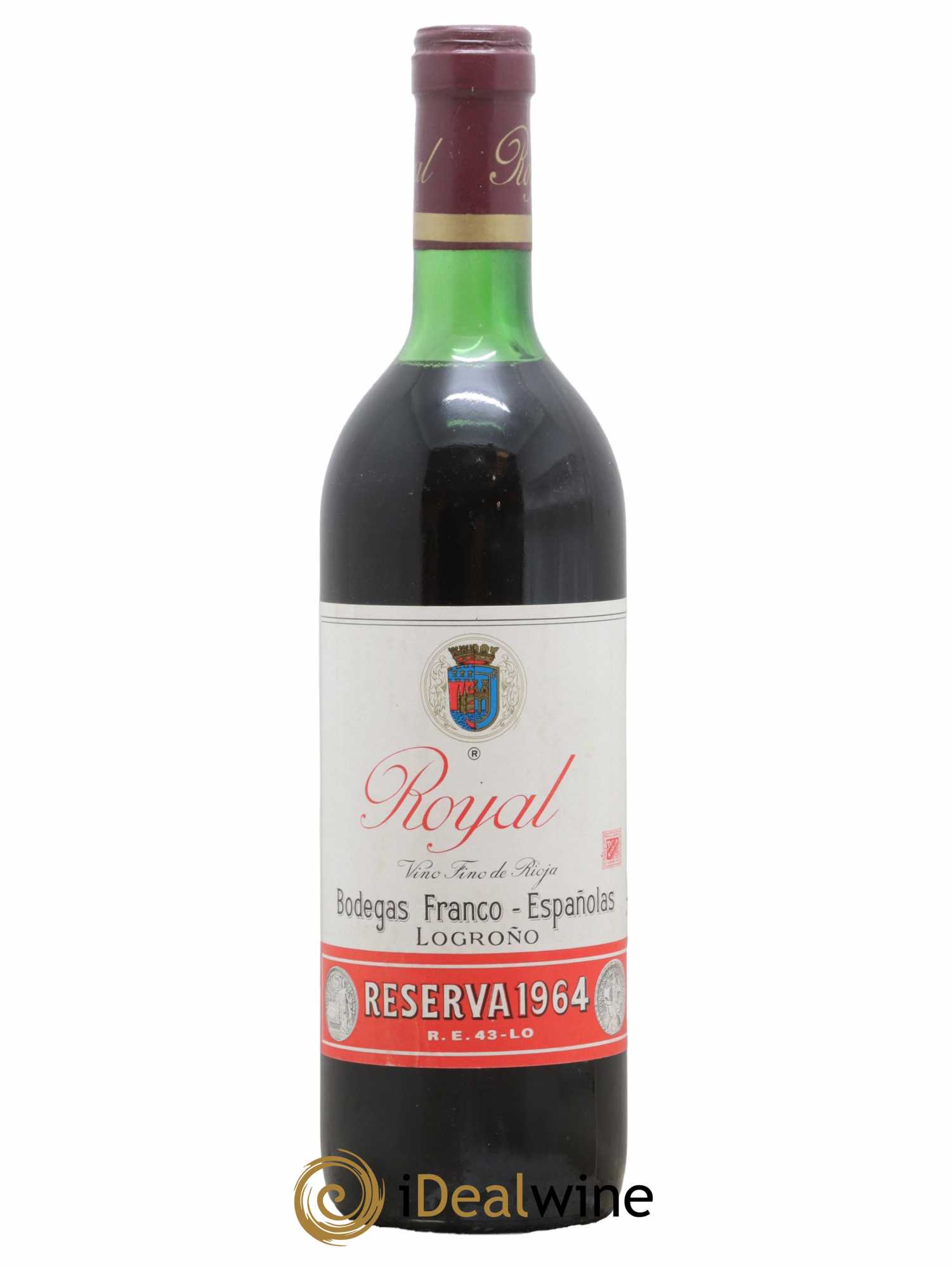 Rioja DOCA Royal Reserva Bodegas Franco 1964 - Lot de 1 bouteille - 0
