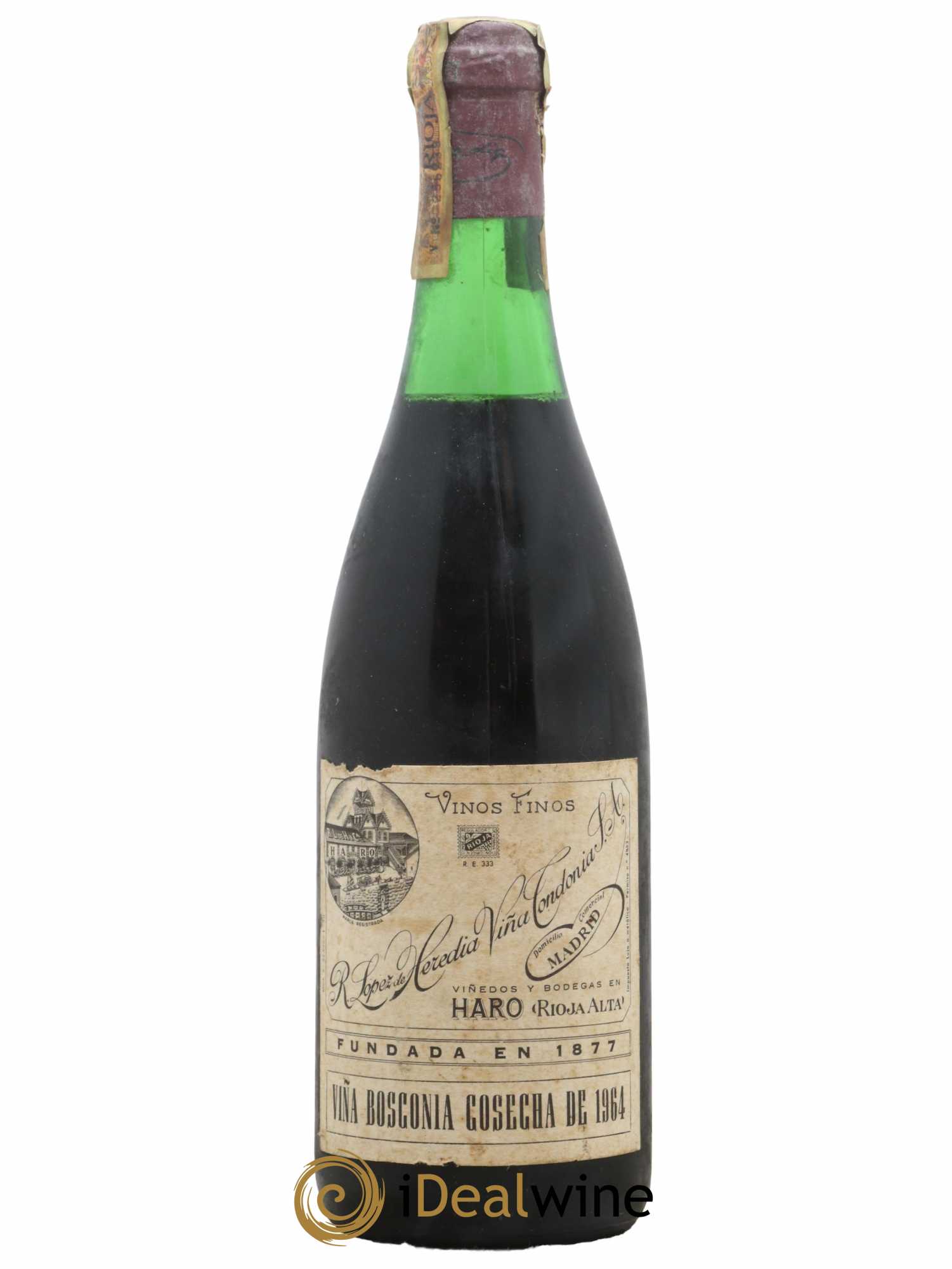 Rioja Viña Bosconia Reserva Vina Tondonia R. Lopez de Heredia 1964 - Lot de 1 bouteille - 0