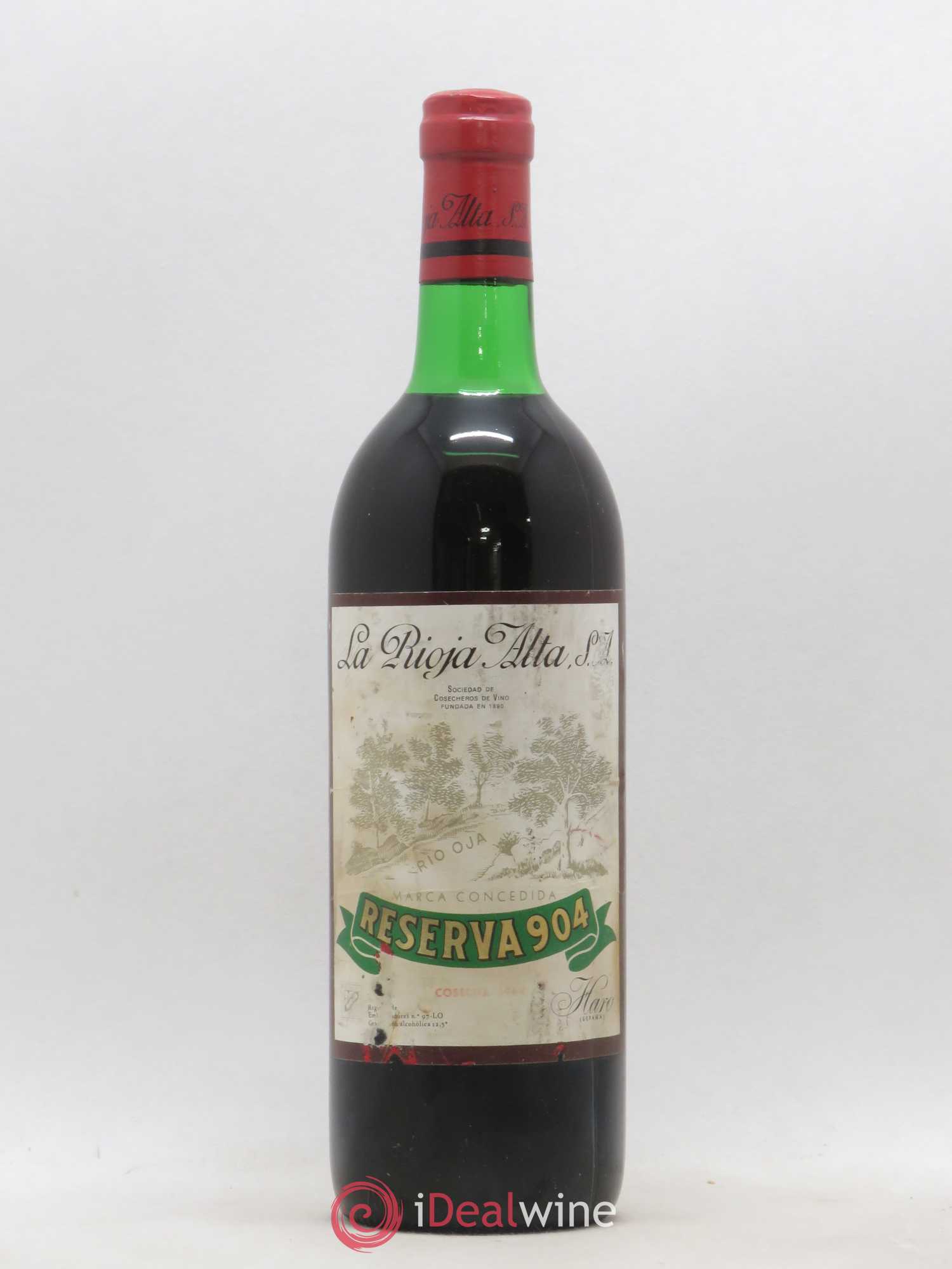 Rioja DOCA La Rioja Alta S.A. Reserva 904 1964 - Posten von 1 Flasche - 0