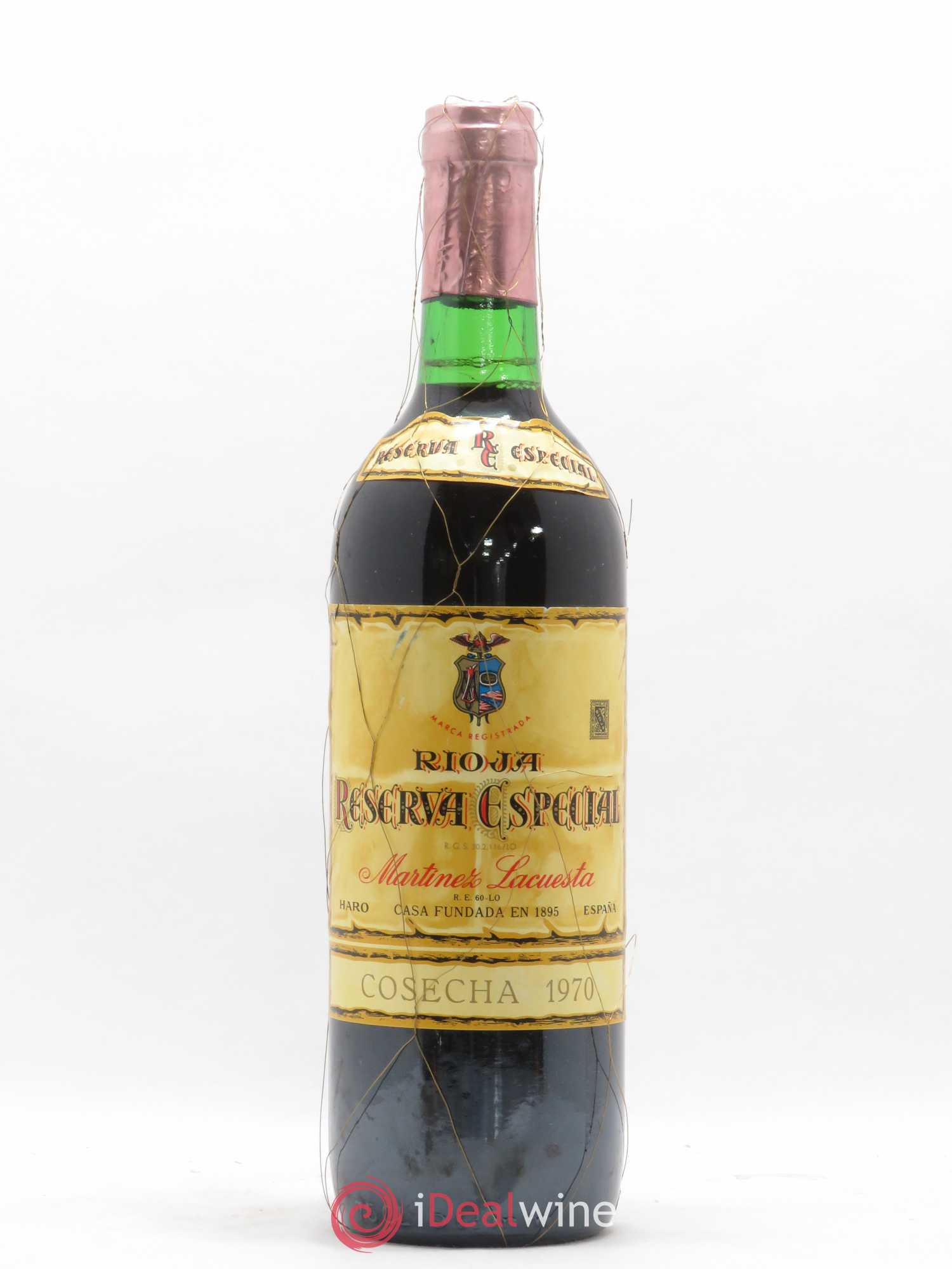 Rioja DOCA Martinez Lacuesta Reserva Especial Reserva 1970 - Posten von 1 Flasche - 0
