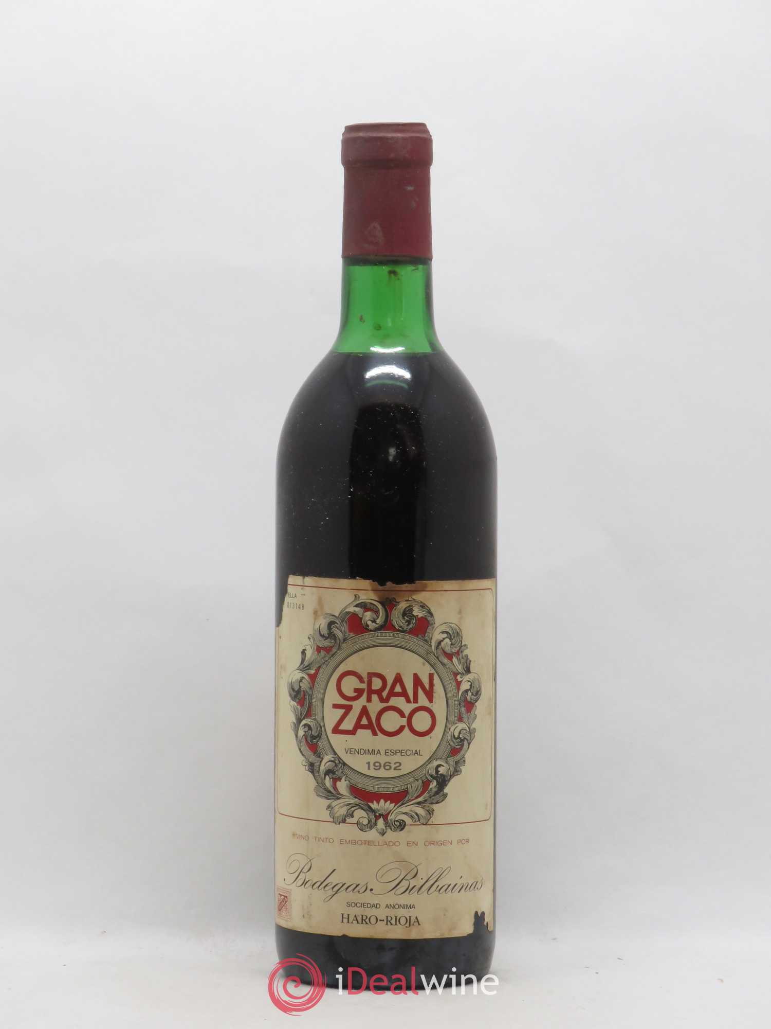 Rioja DOCA Gran Zaco Vendimia Especial Gran Reserva Bilbainas 1962 - Posten von 1 Flasche - 0