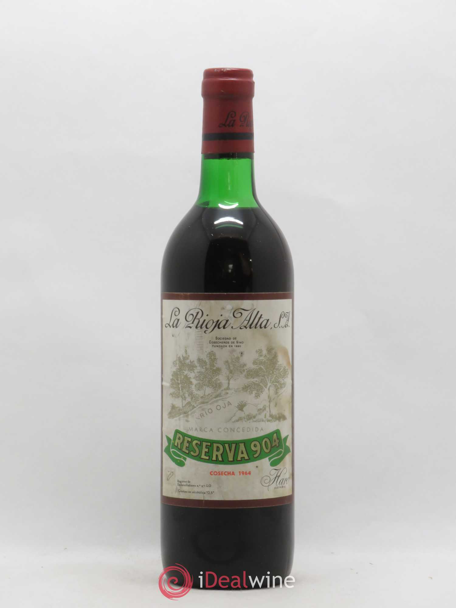 Rioja DOCA Reserva 904 La Rioja Alta 1964 - Posten von 1 Flasche - 0