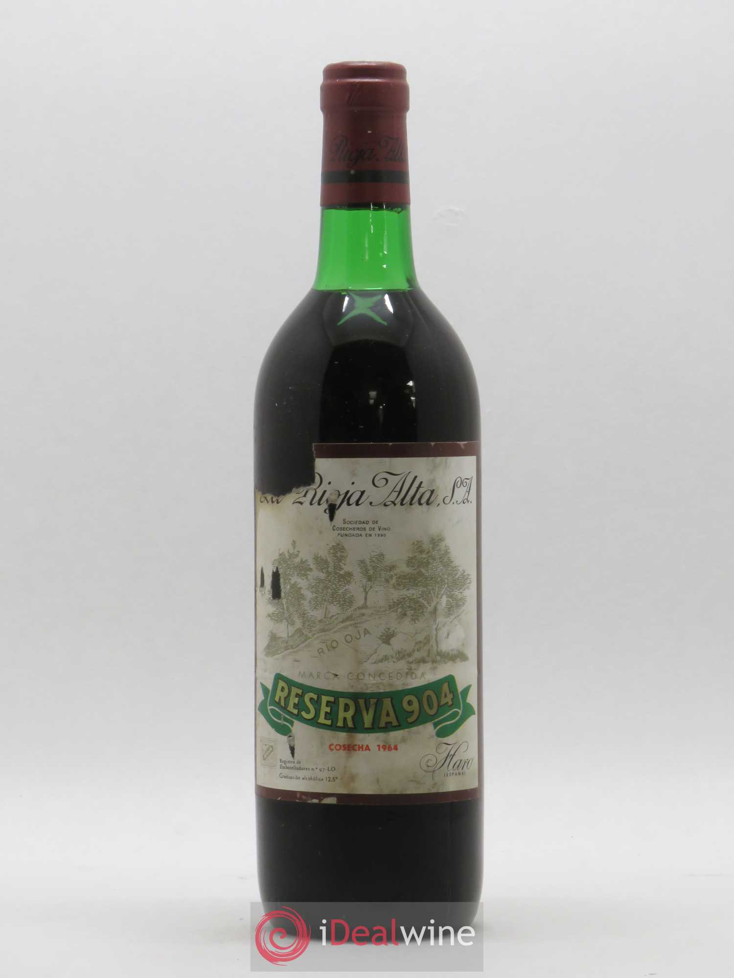 Rioja DOCA Reserva 904 La Rioja Alta 1964 - Lot de 1 bouteille - 0