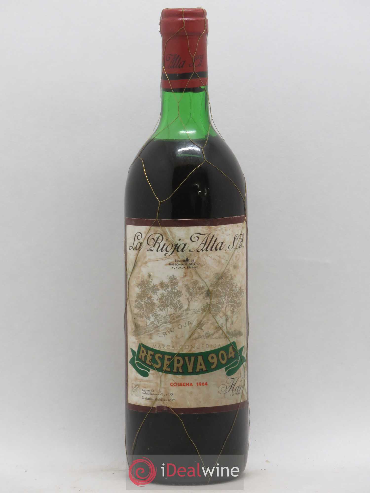Rioja DOCa Gran Reserva 904 La Rioja Alta 1964 - Posten von 1 Flasche - 0