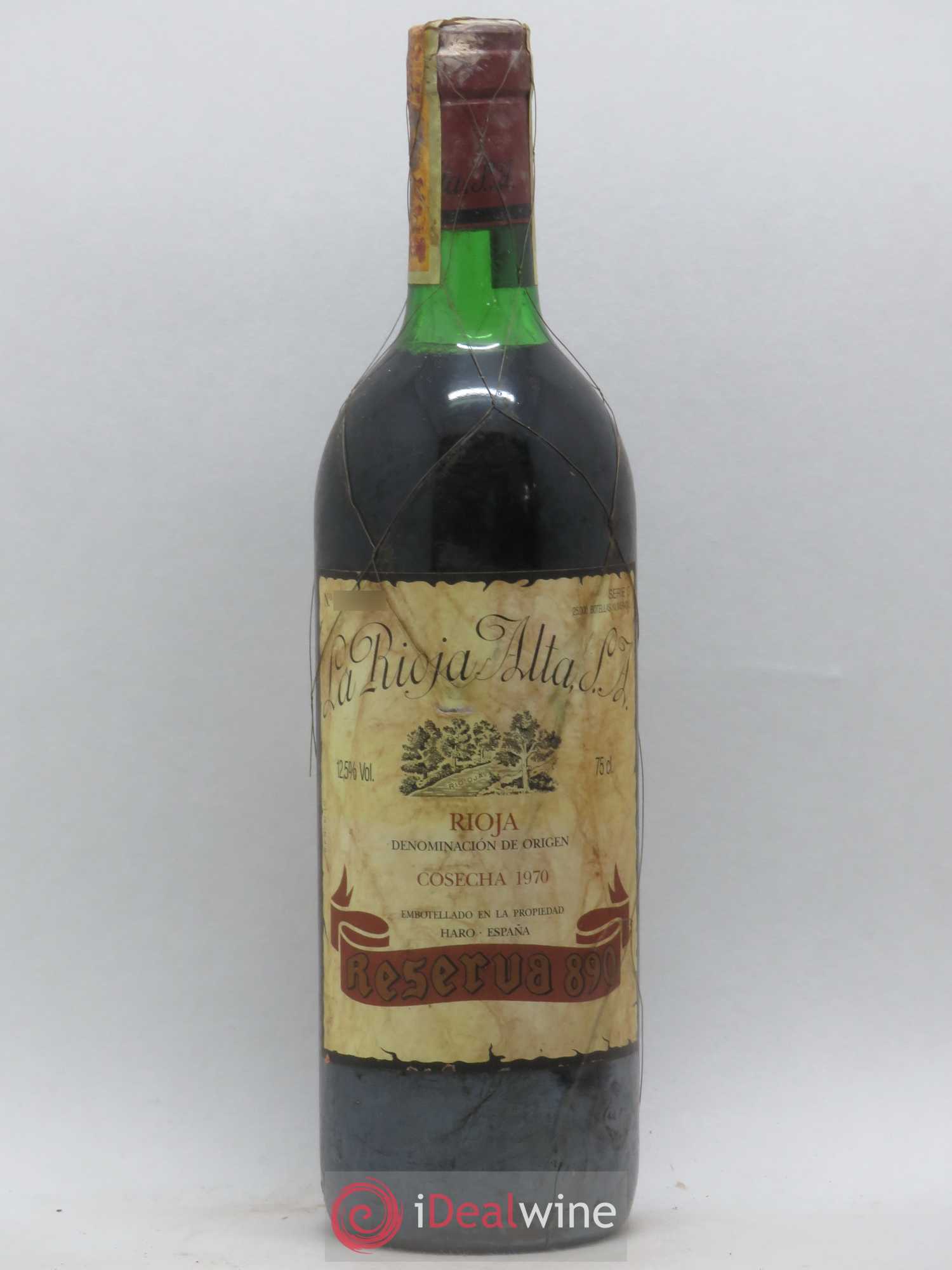 Rioja DOCA Gran Reserva 890 La Rioja Alta 1970 - Lot of 1 bottle - 0